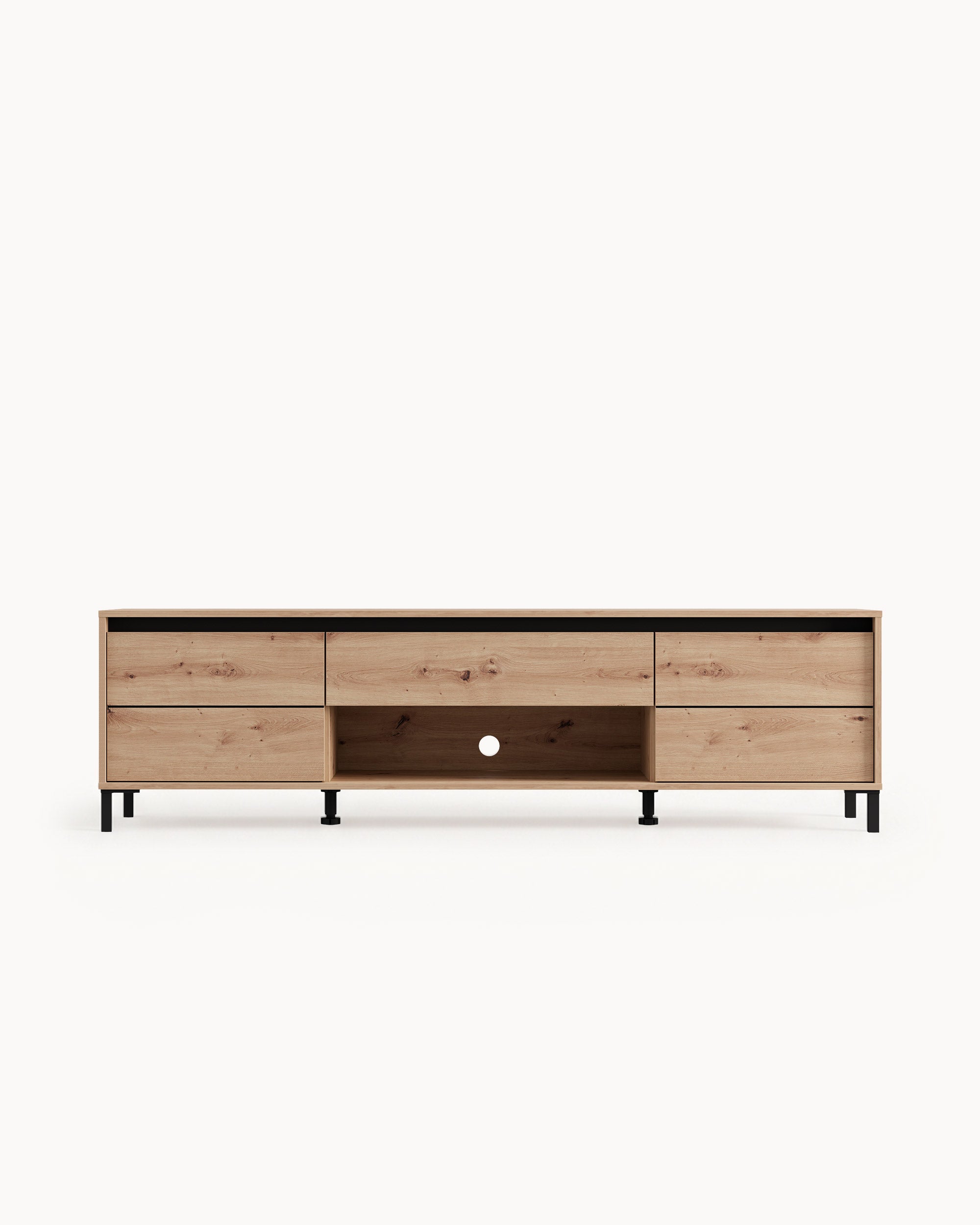 BROWN TV cabinet with 2 doors and 1 drawer