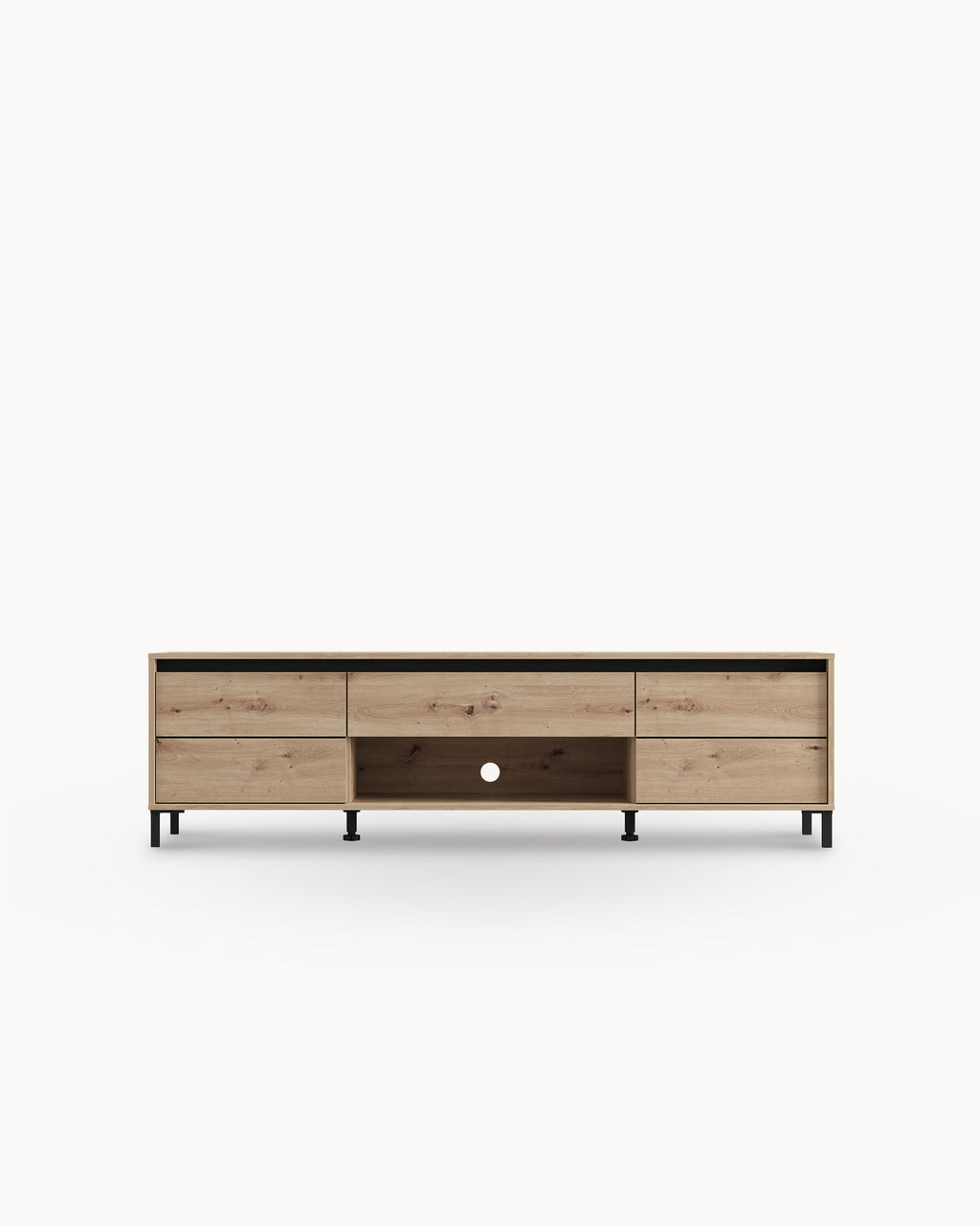 Mueble TV MARRÓN con 2 puertas y 1 cajón