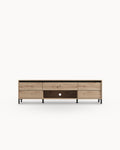 Mueble TV MARRÓN con 2 puertas y 1 cajón