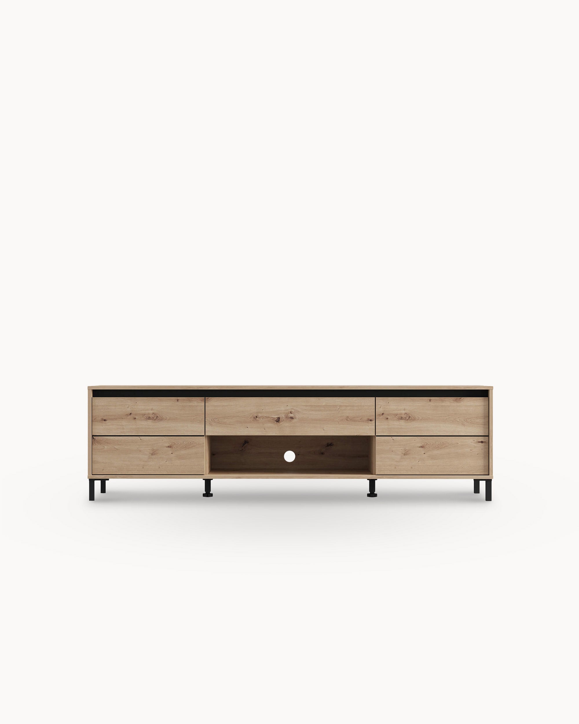 BROWN TV cabinet with 2 doors and 1 drawer