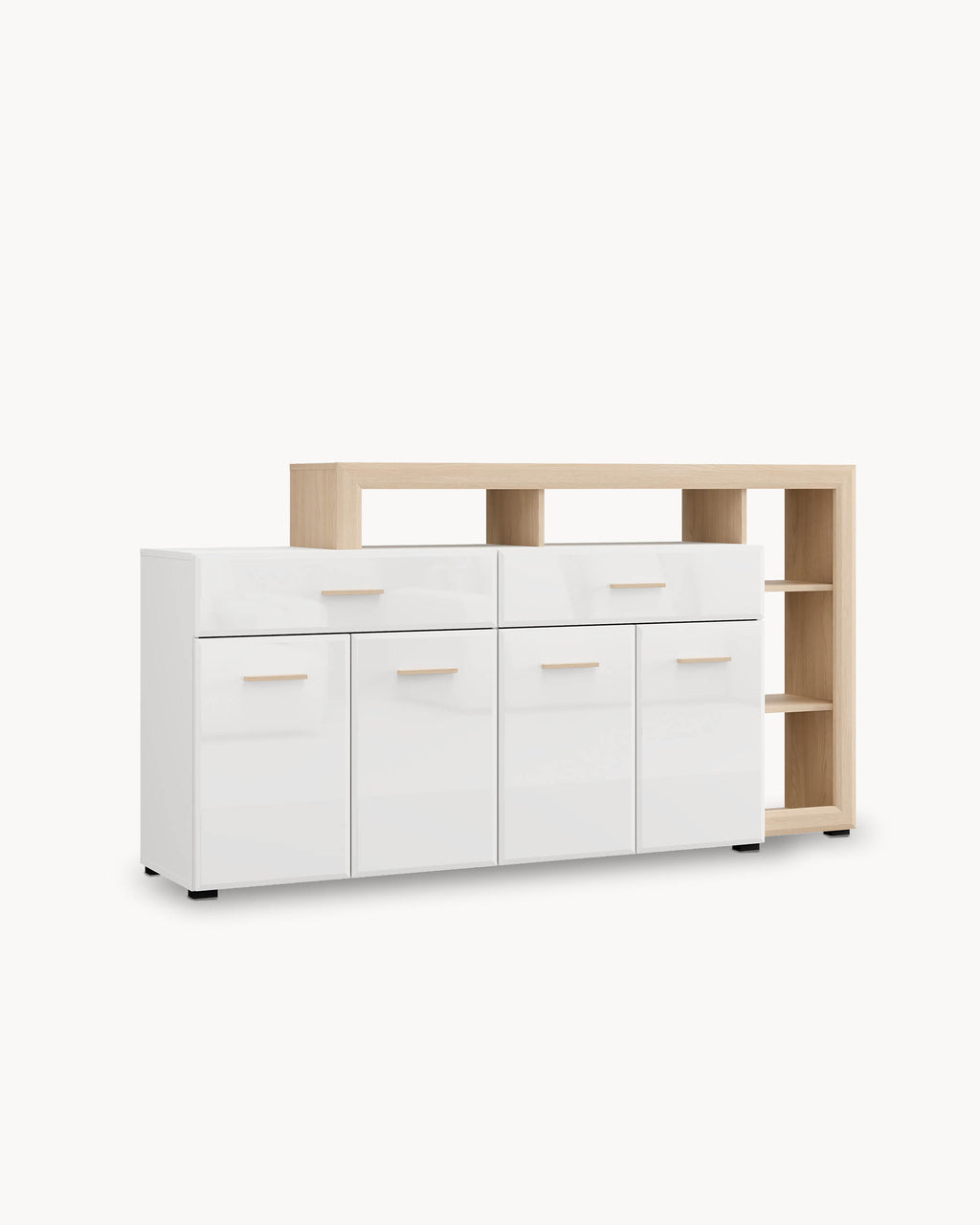 Aparador CARLOW com 4 portas e 2 gavetas