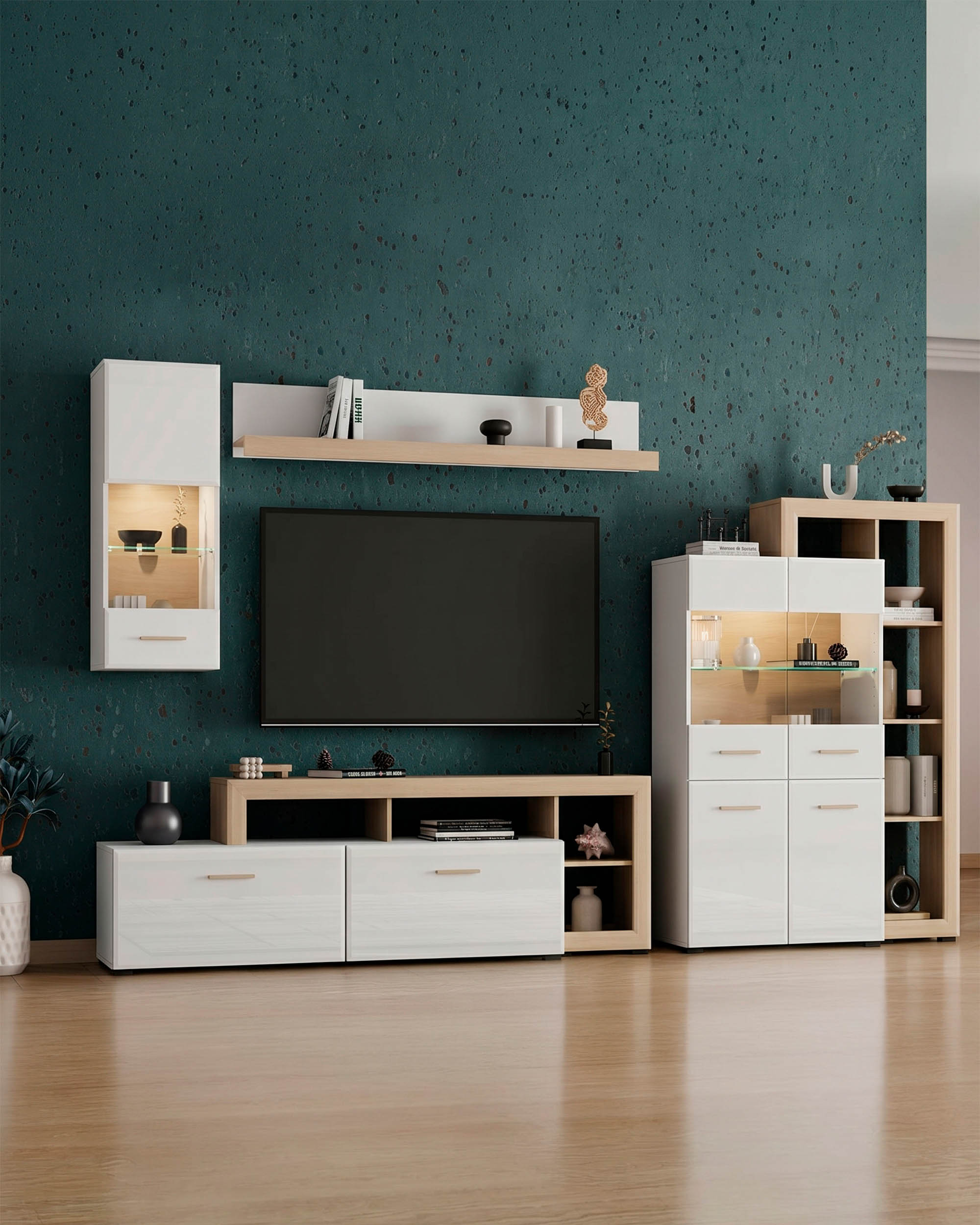 Aparador CARLOW com 4 portas e 2 gavetas