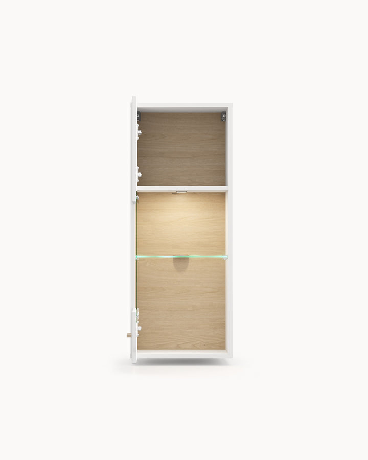 CARLOW wall-mounted display cabinet with 1 door
