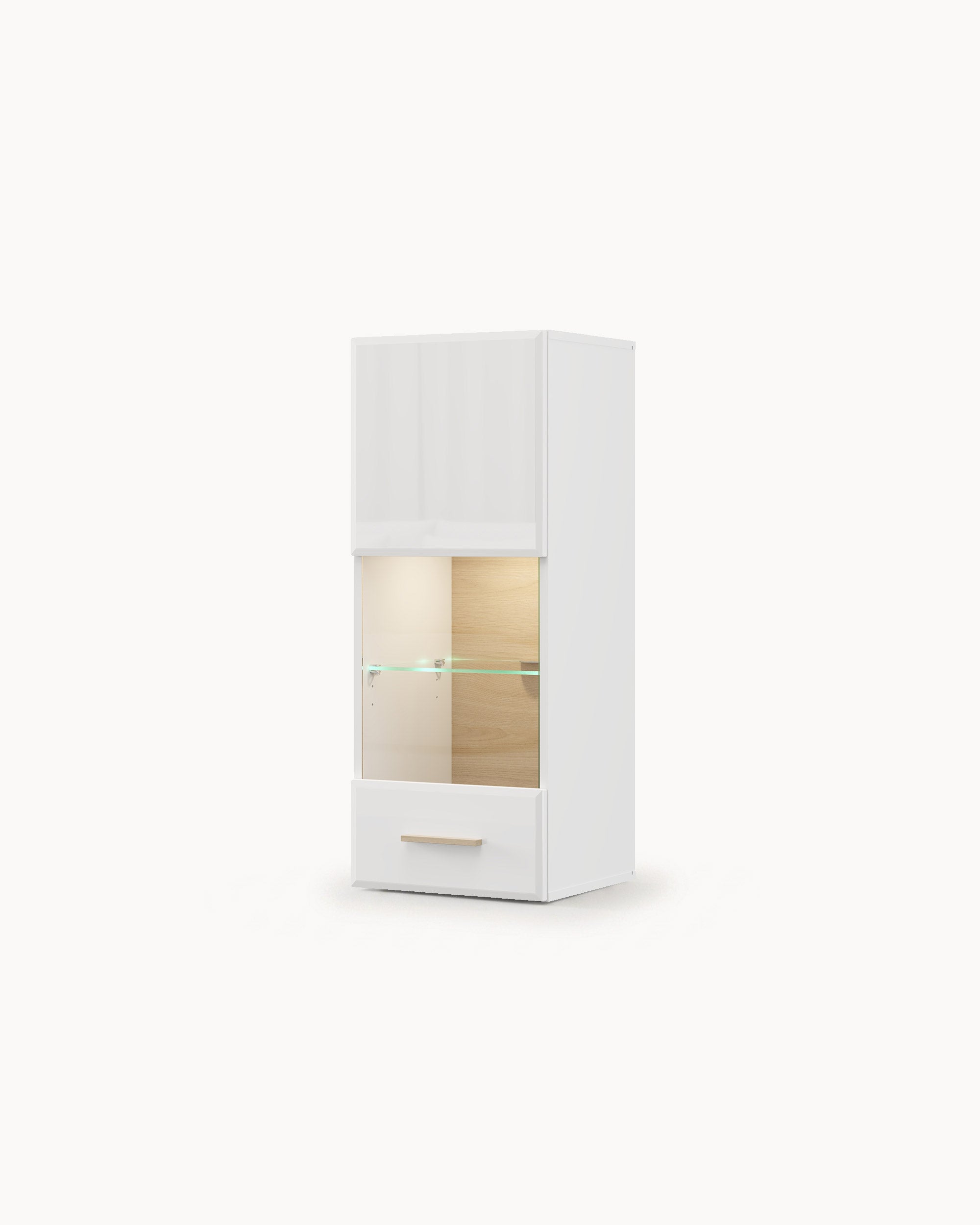 CARLOW wall-mounted display cabinet with 1 door
