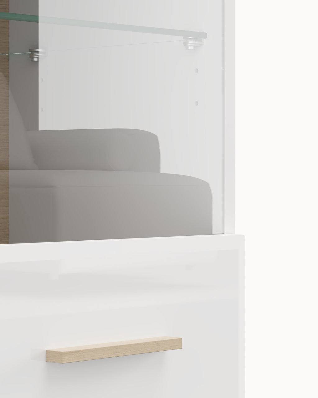 Vitrine suspensa CARLOW com 1 porta