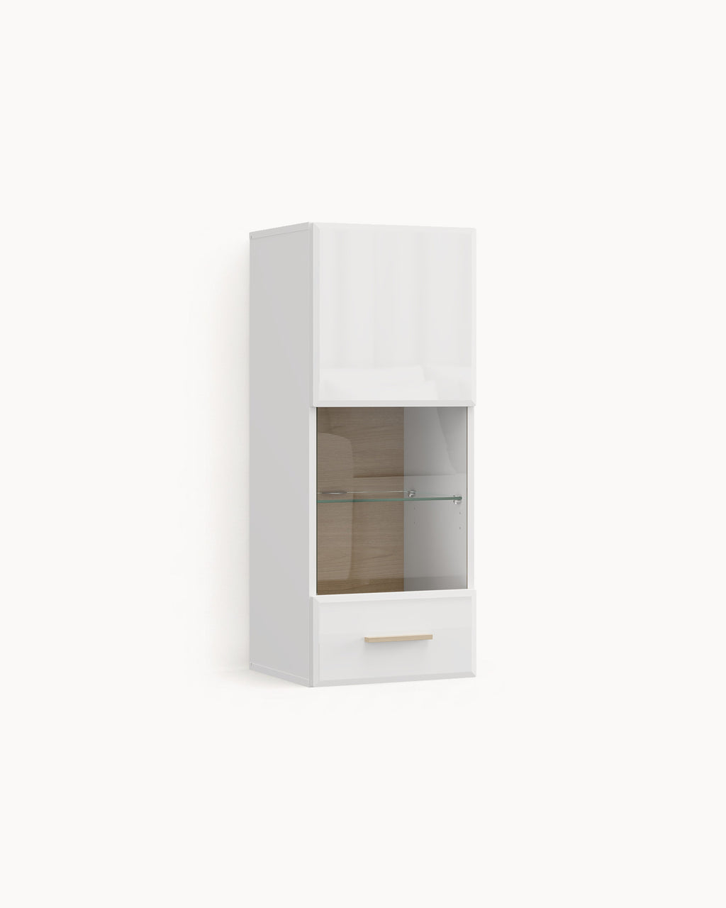 Vitrine suspensa CARLOW com 1 porta
