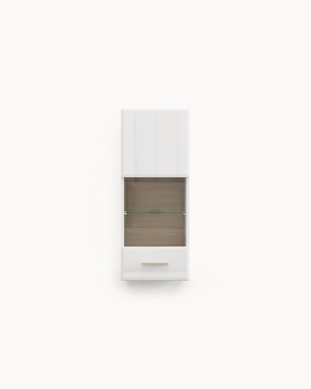 Vitrine suspensa CARLOW com 1 porta