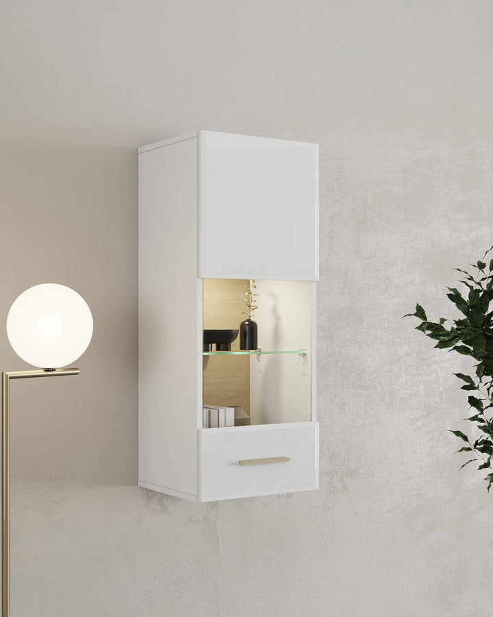 Vitrine suspensa CARLOW com 1 porta