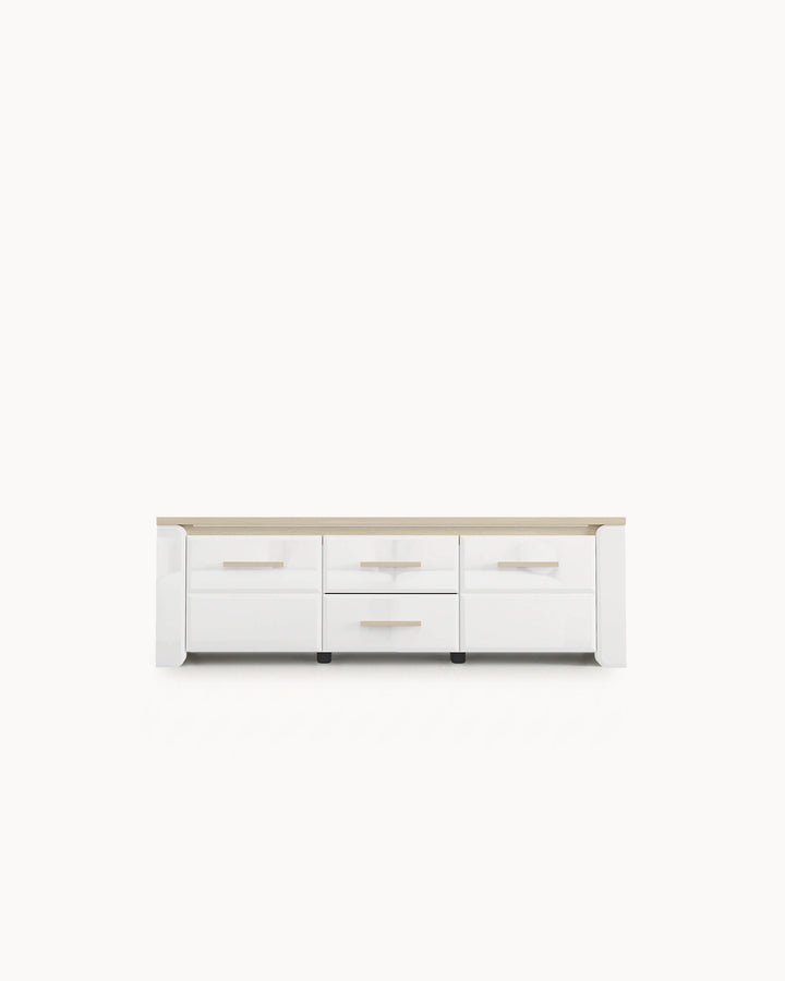 Mueble TV ABERDEEN con 2 puertas y 2 cajones