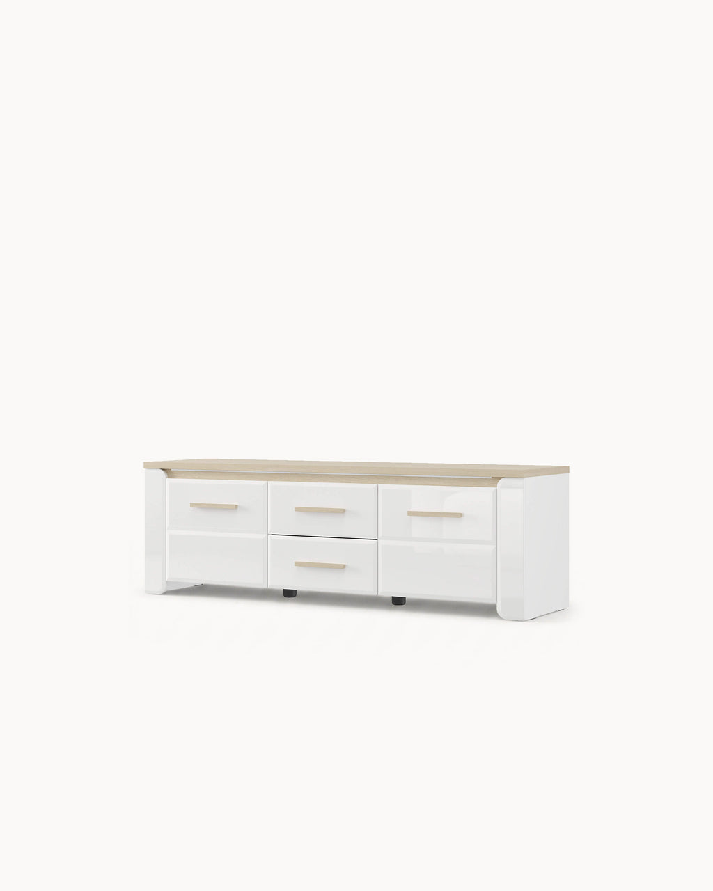 TV unit ABERDEEN with 2 doors and 2 drawers