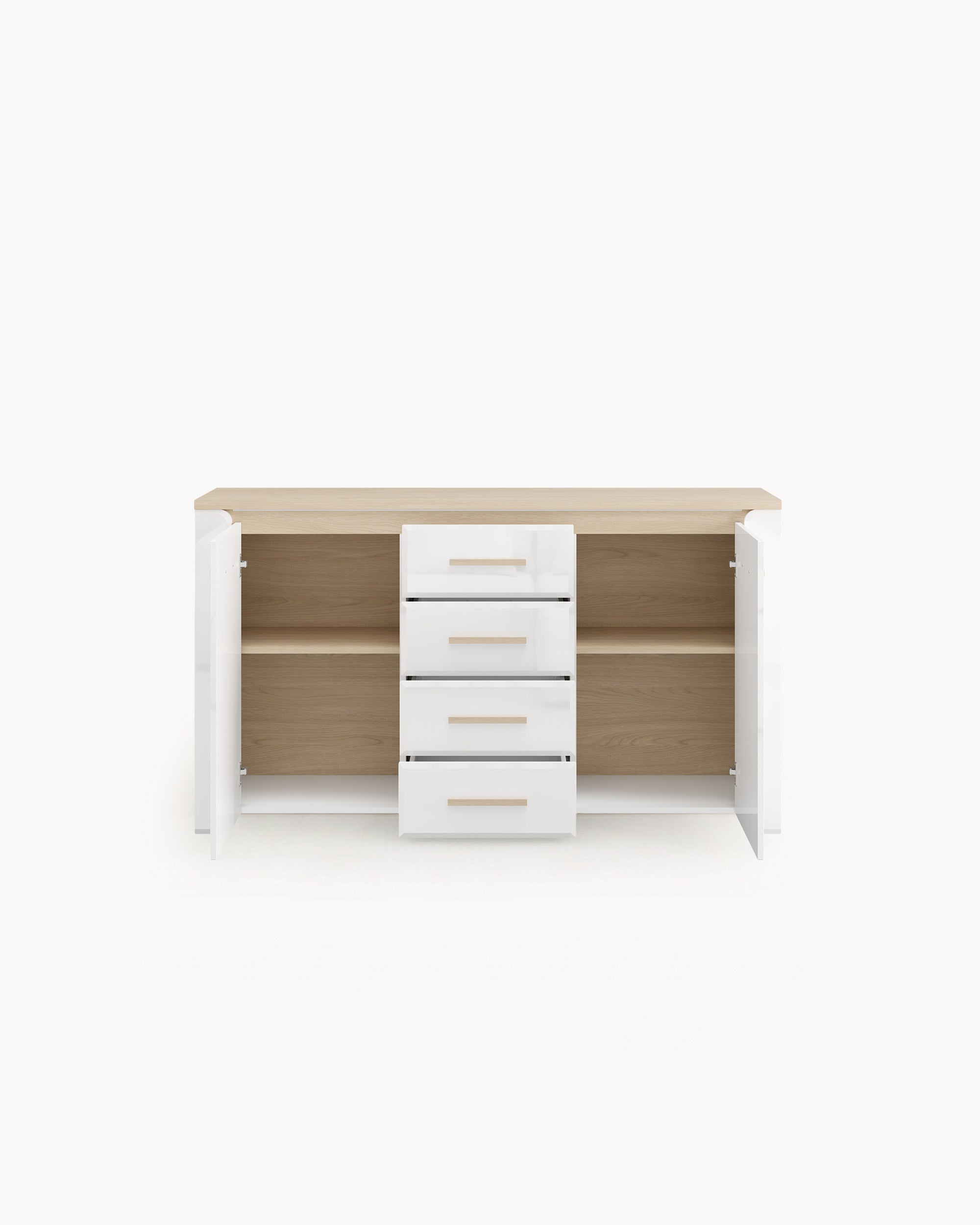 ABERDEEN Sideboard with 2 doors and 4 drawers