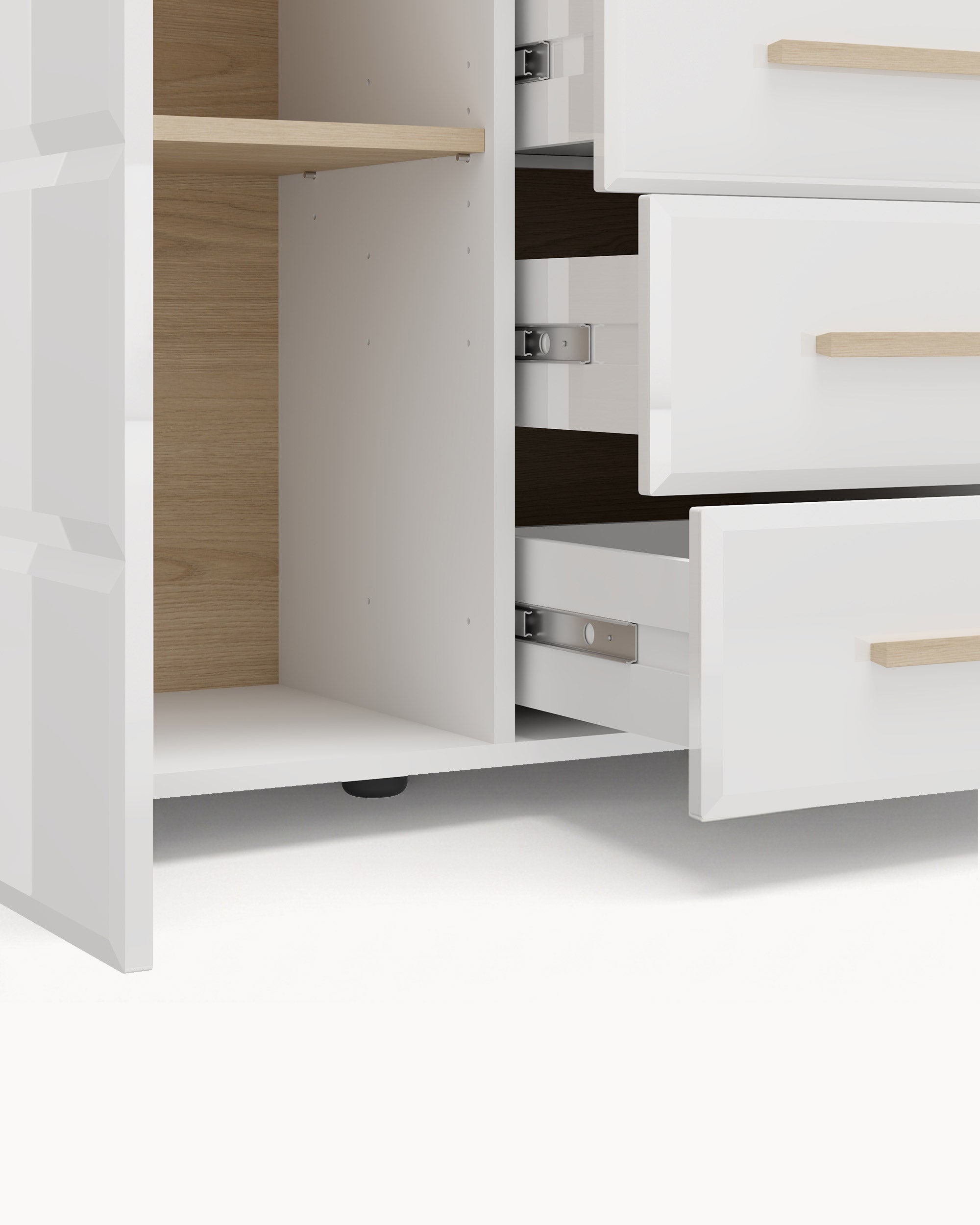 ABERDEEN Sideboard with 2 doors and 4 drawers