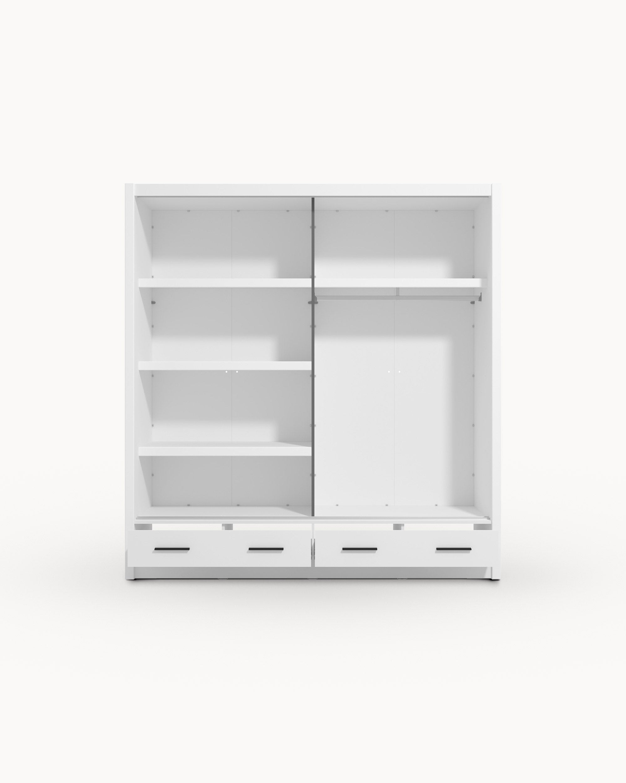 Armario ALBI PLUS con 2 puertas y 4 cajones
