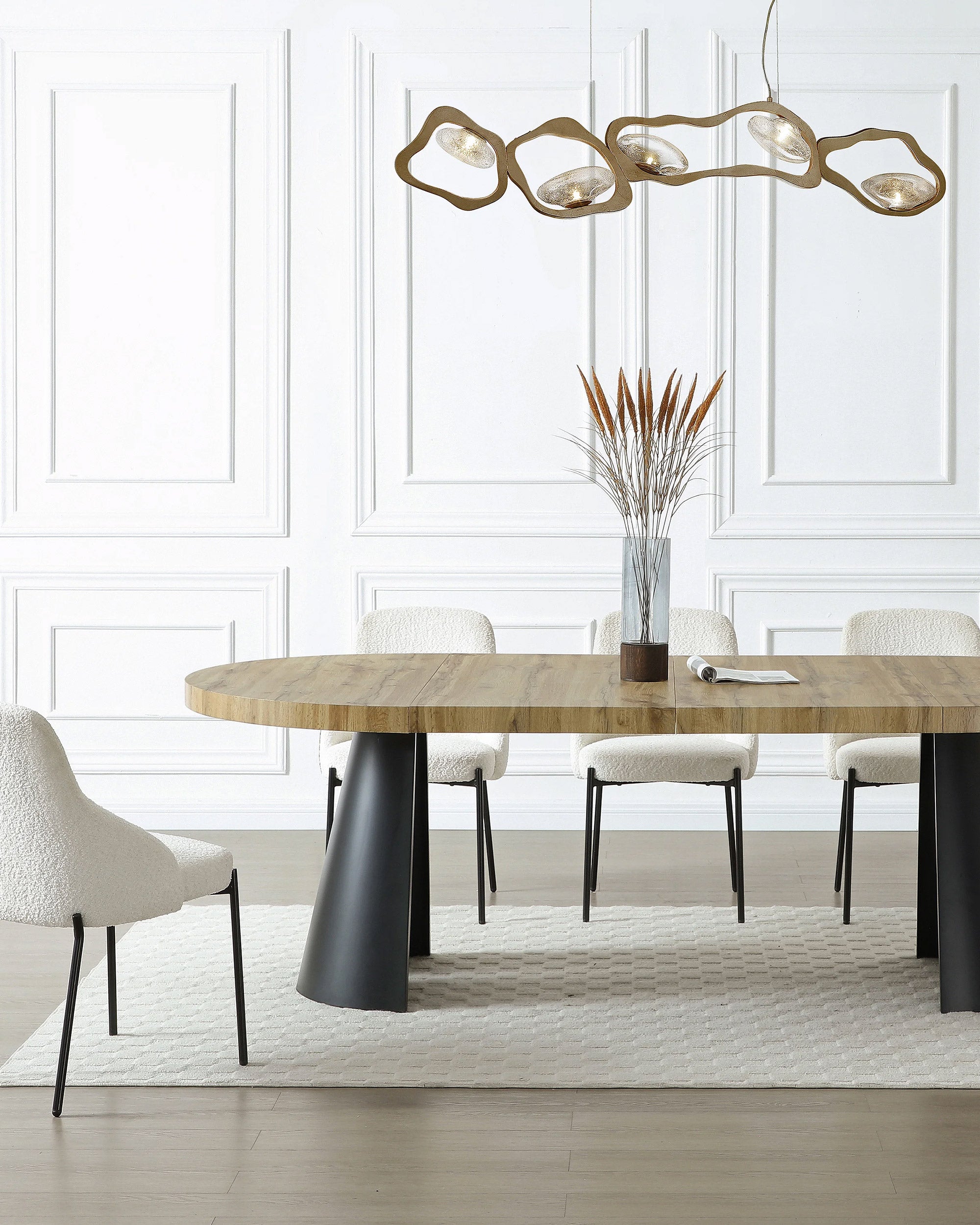 Mesa redonda extensível CHIARA (120-240cm)
