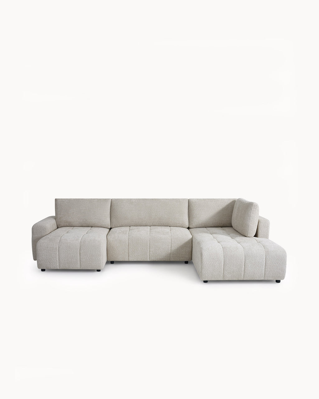 Sofá de canto BRAD com chaise longue,cama e baú