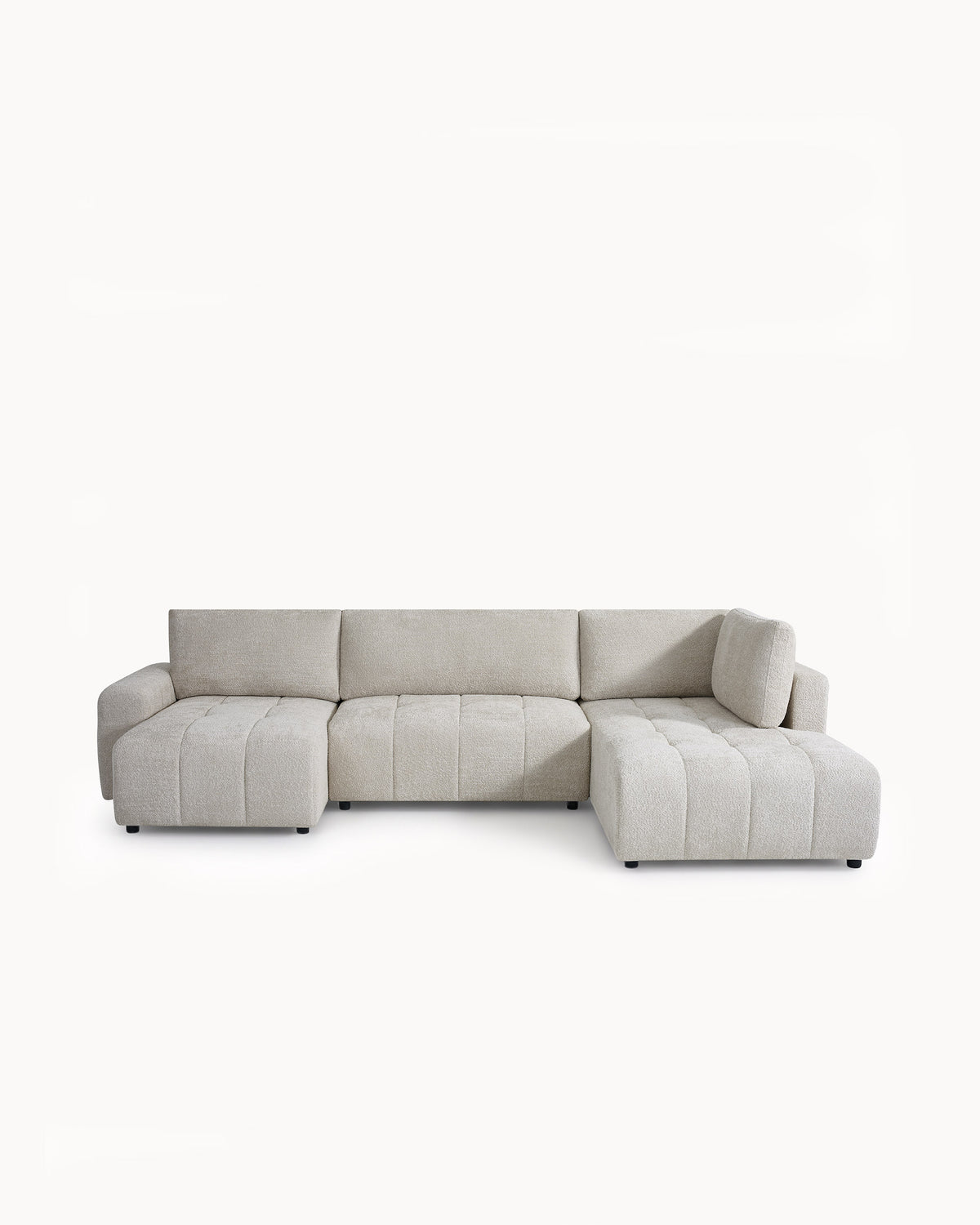 Sofá de canto BRAD com chaise longue,cama e baú