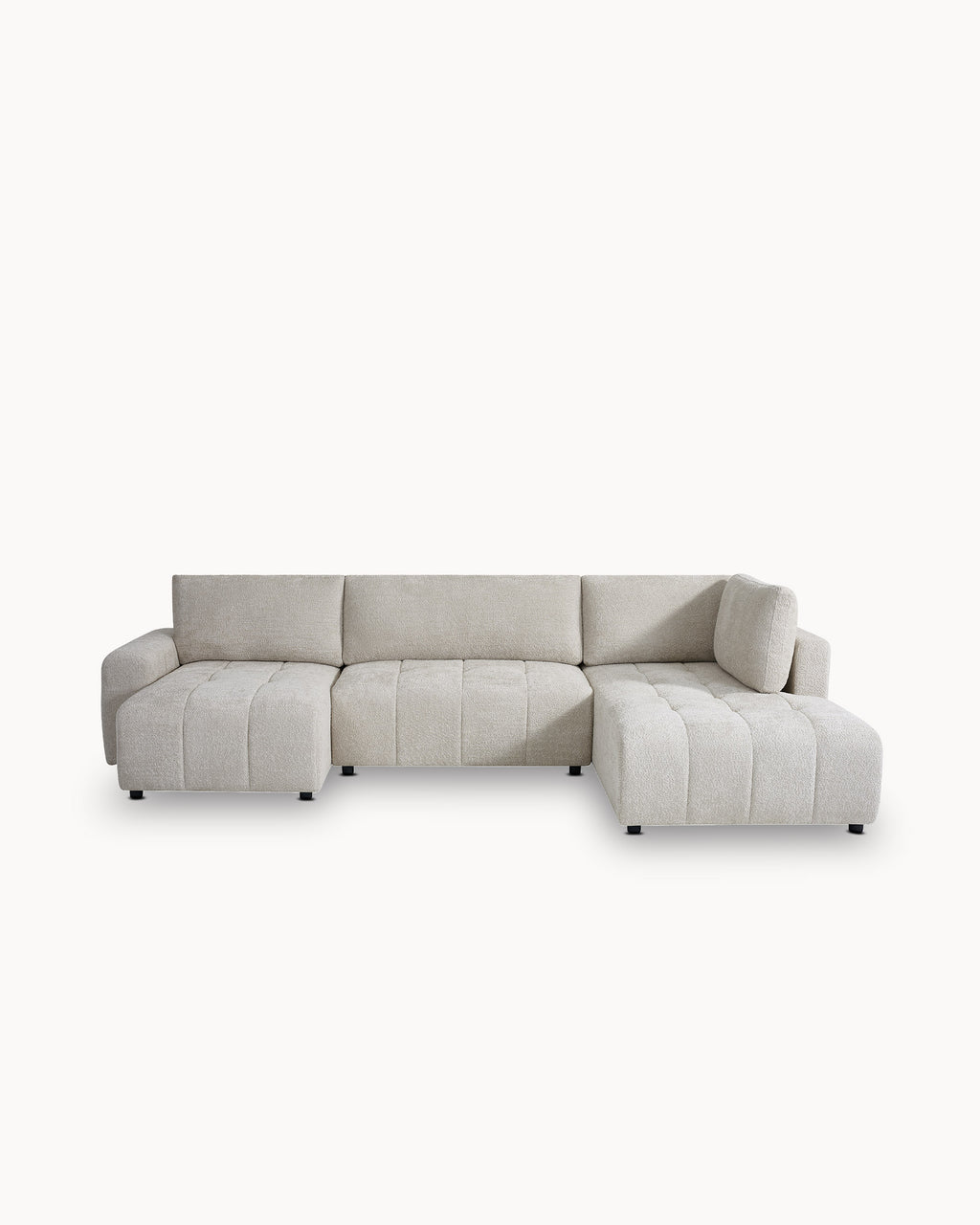 Sofá de canto BRAD com chaise longue,cama e baú