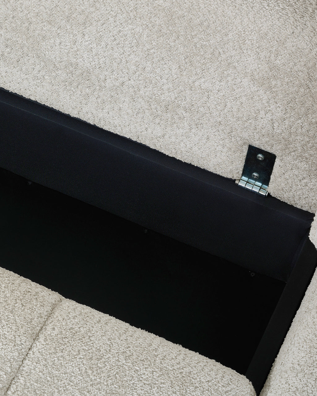 Sofá de canto BRAD com chaise longue,cama e baú