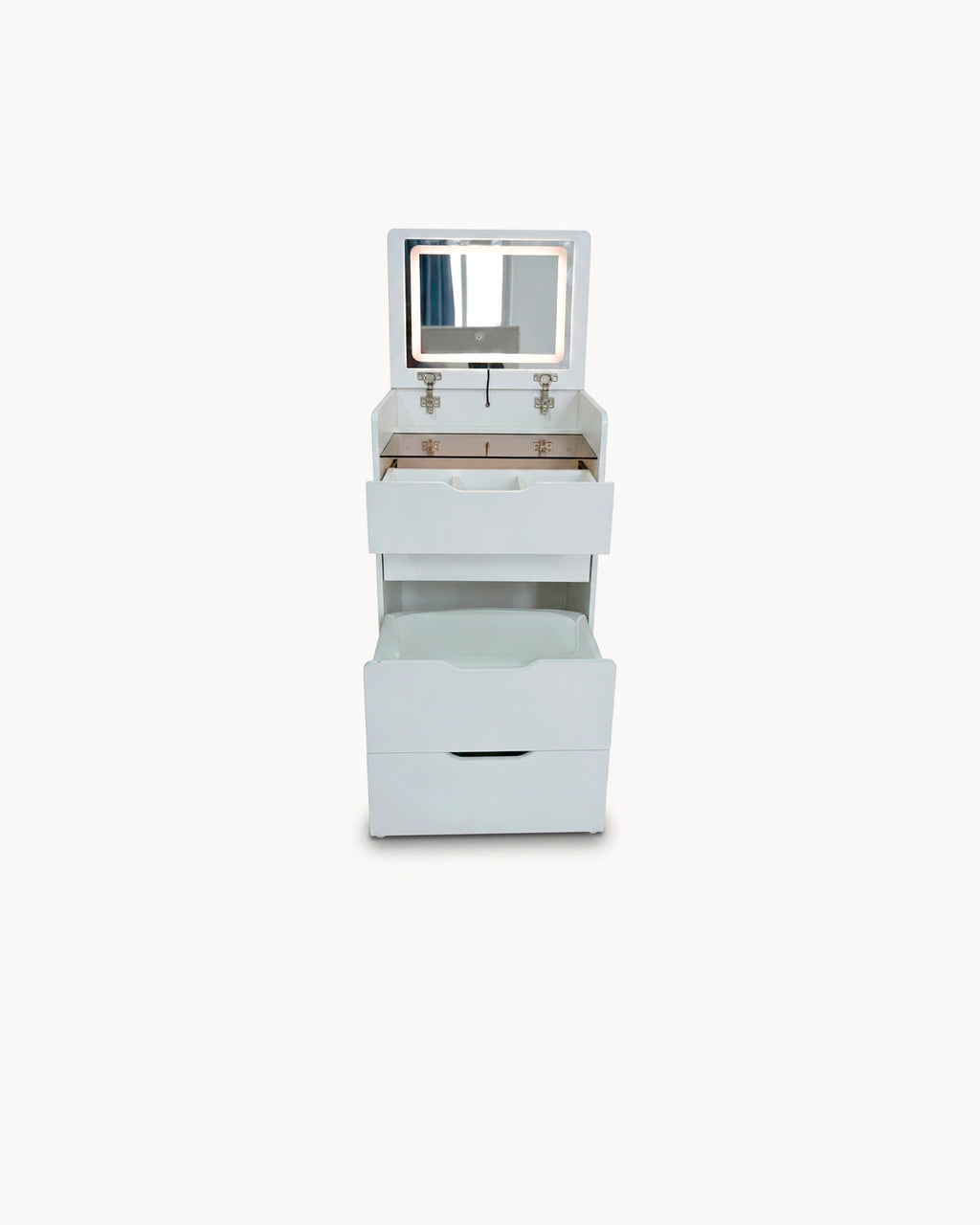 Toucador PRETTY com espelho com iluminação LED e banco