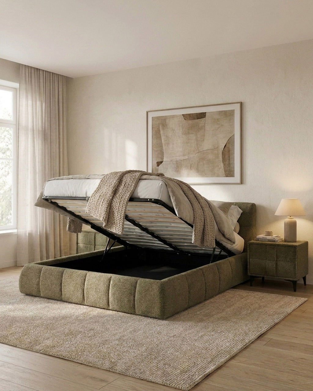 NEWCASTLE double storage bed