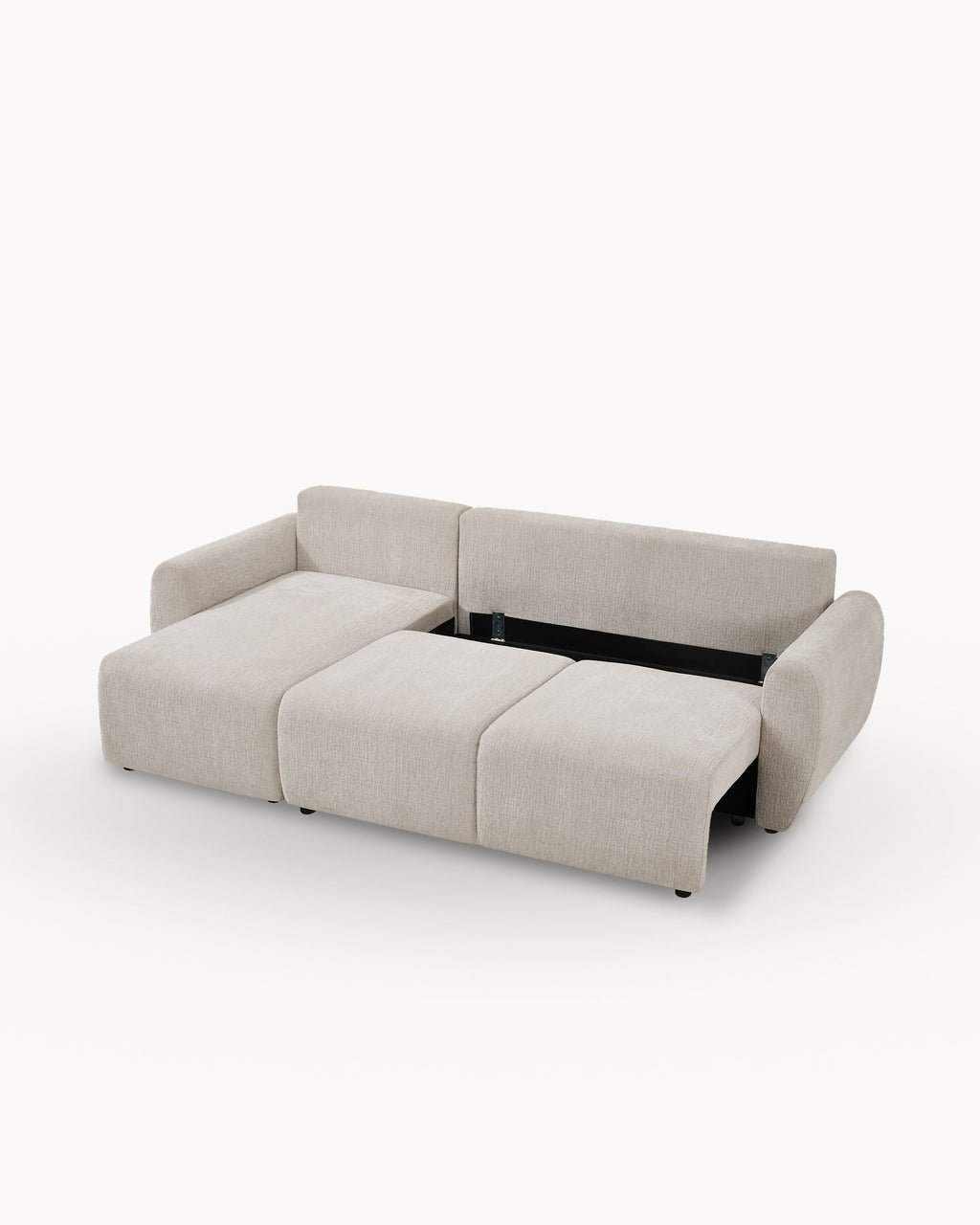 COTTA reversible chaise longue sofa with bed and storage chest