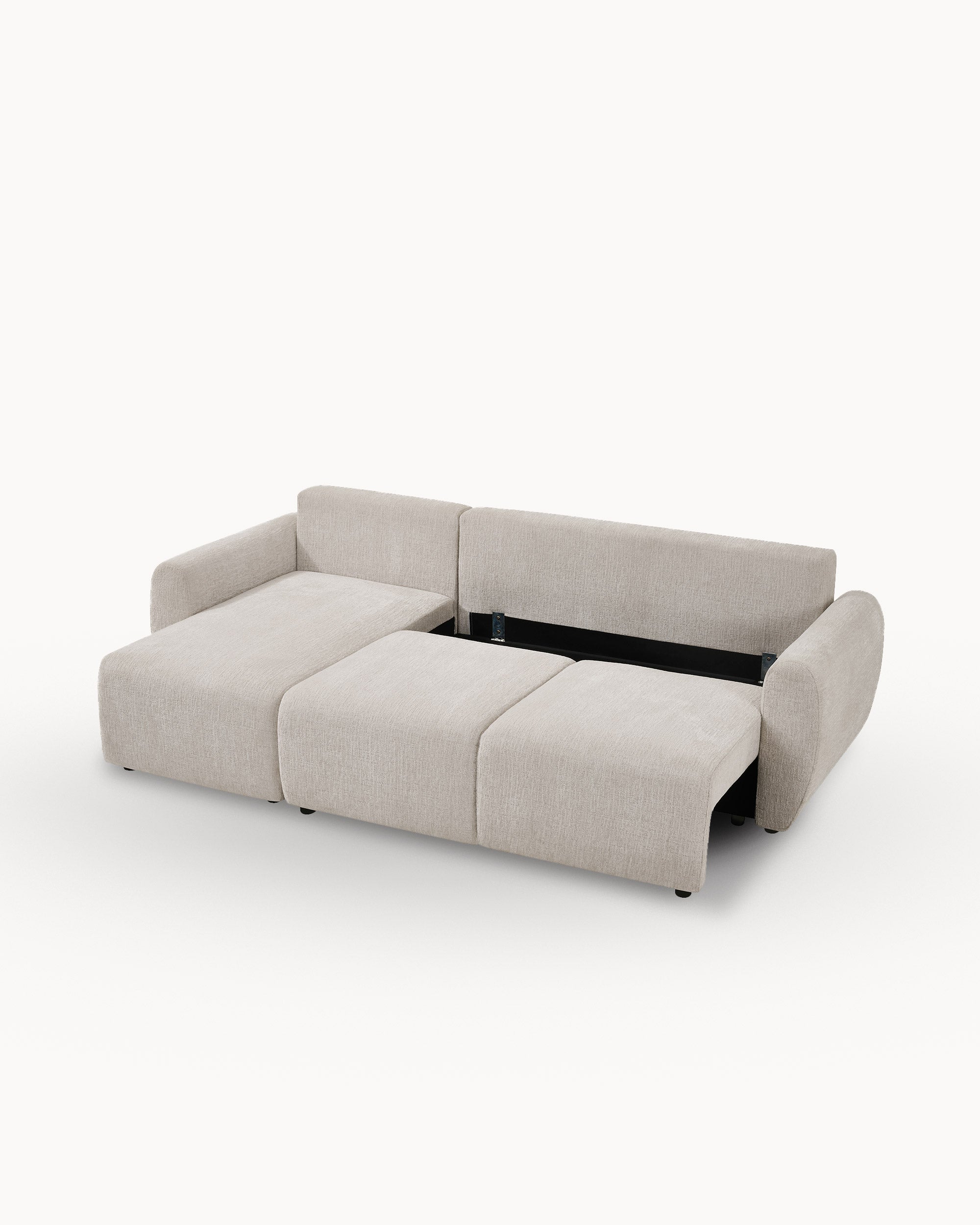 COTTA reversible chaise longue sofa with bed and storage chest