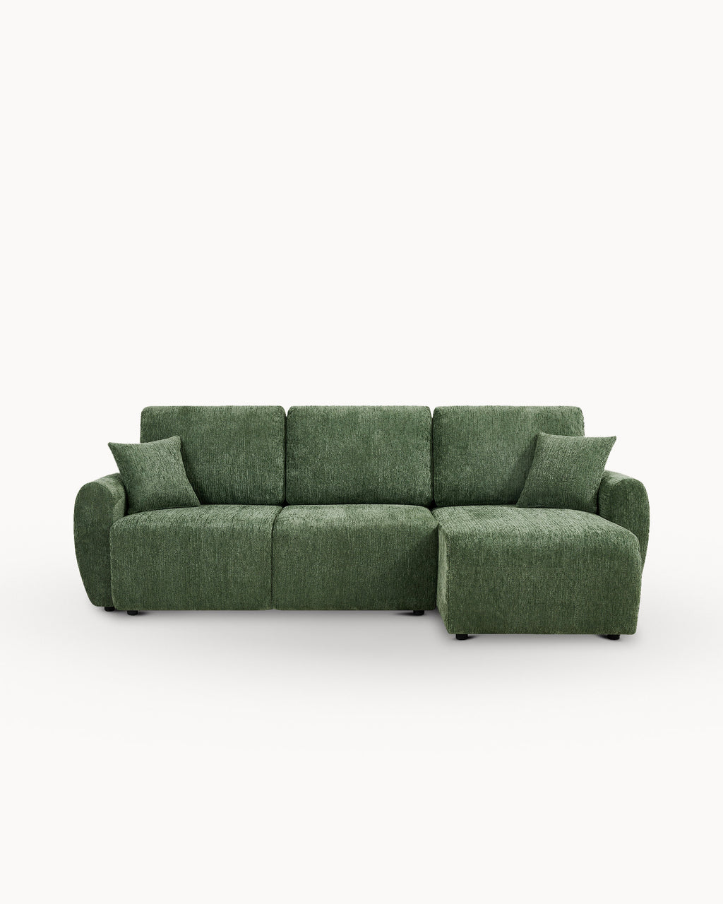 Sofá chaise longue reversible COTTA con cama y arcón