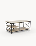 RANCHO coffee table with 1 shelf