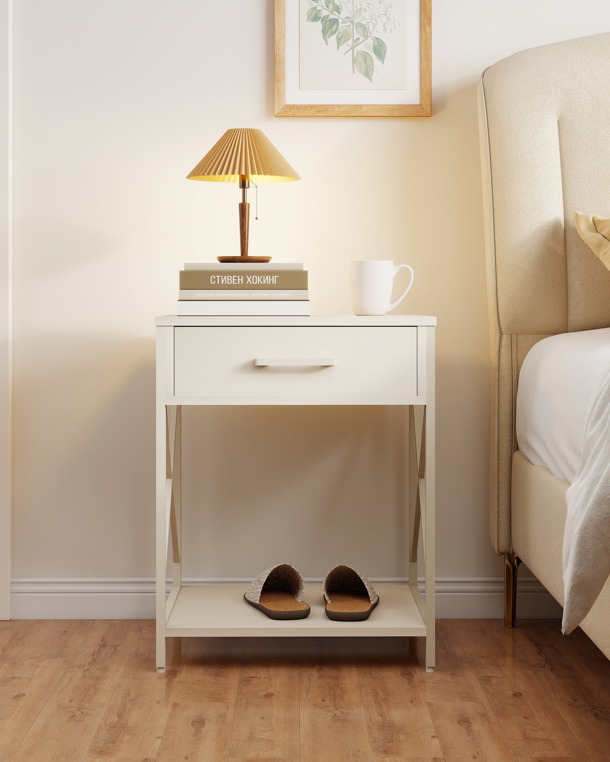 TORRANCE bedside table with 1 drawer