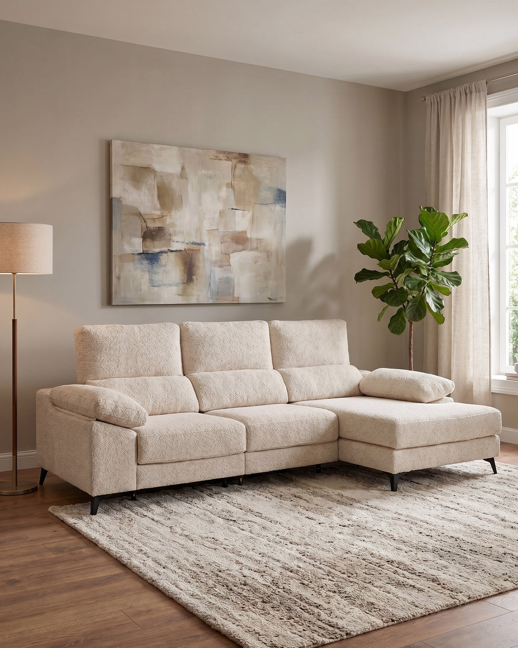 Sofá chaise longue MILLER