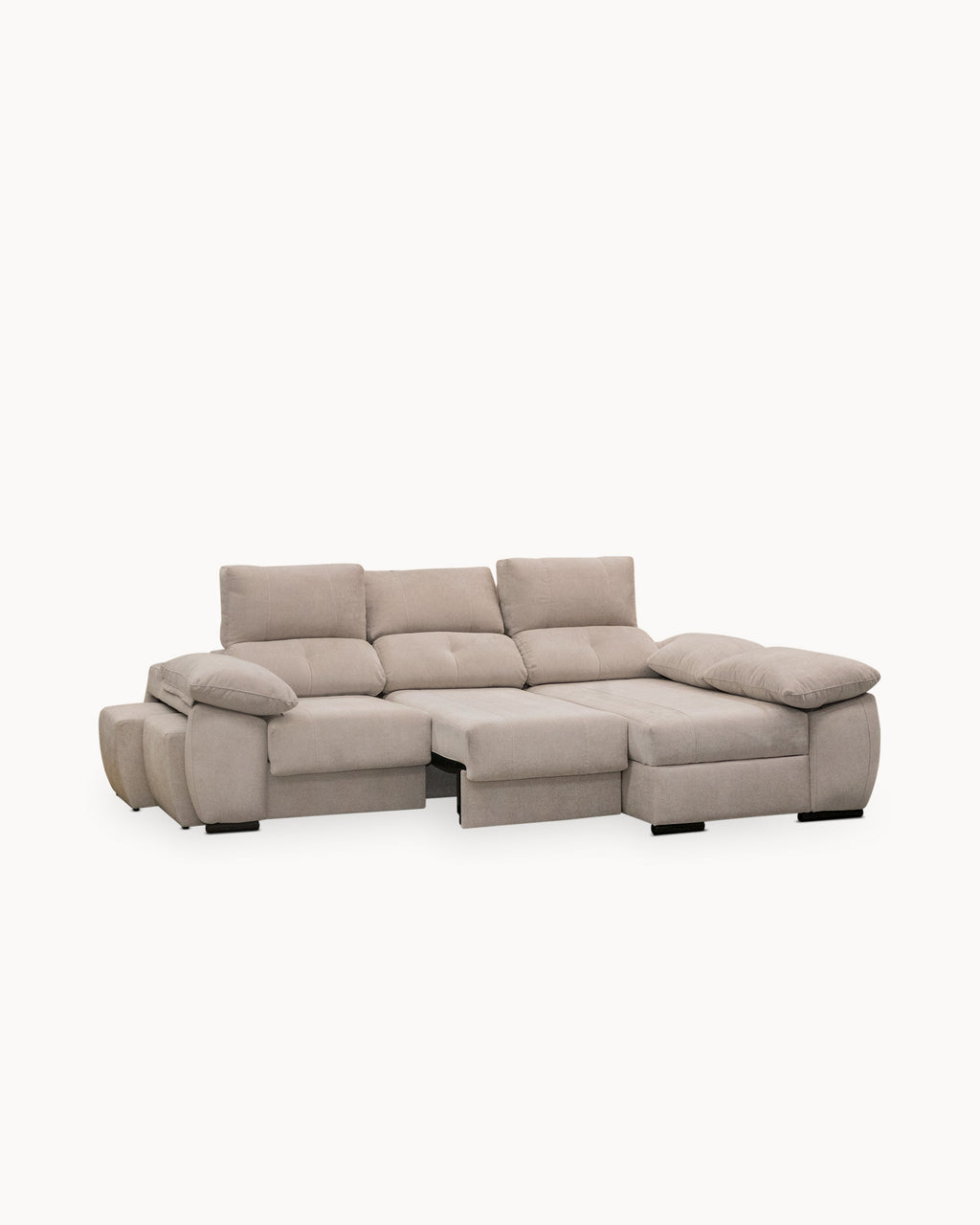 Sofá chaise Longue ANDOR com cama,baús e puffs