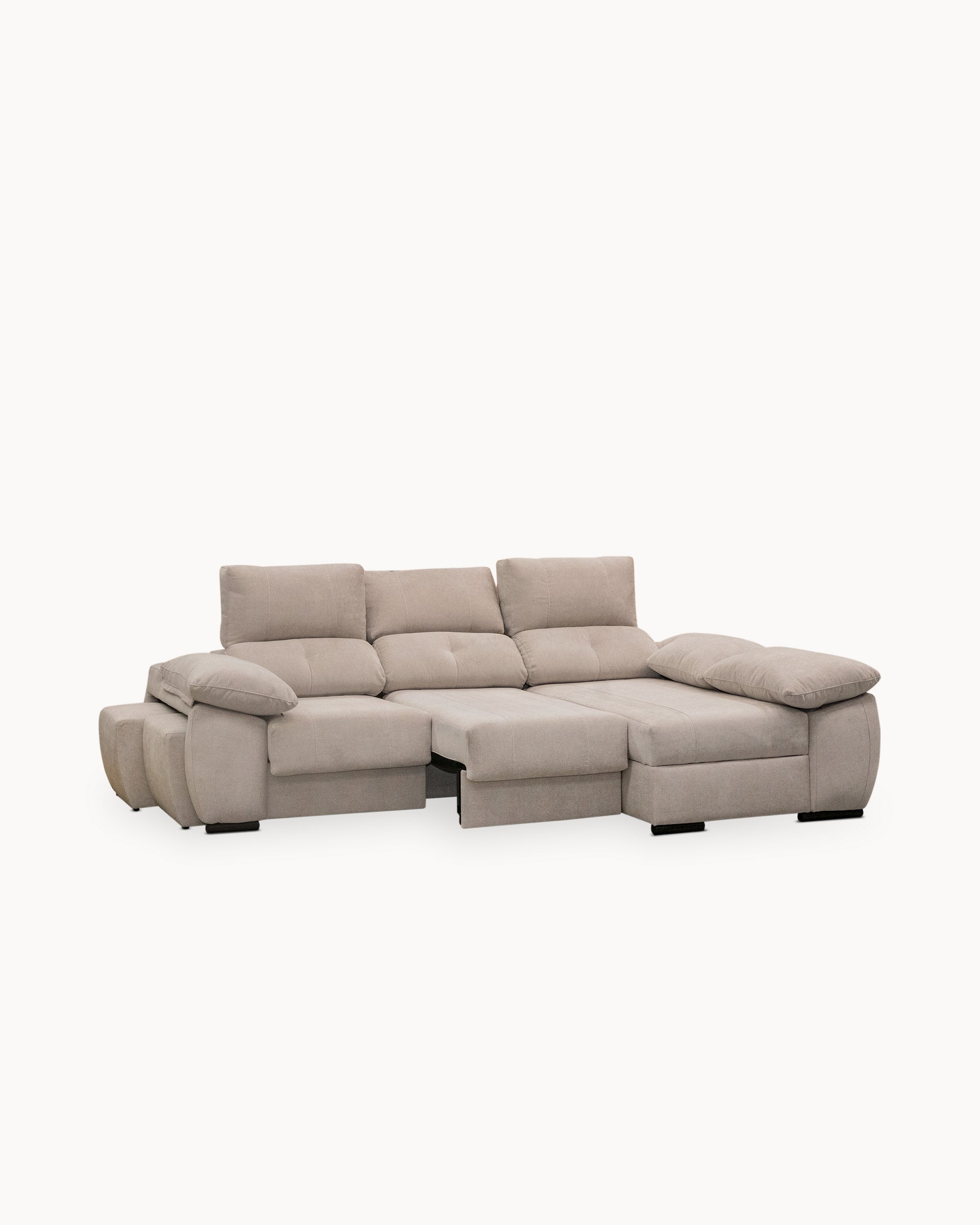 Sofá chaise Longue ANDOR com cama,baús e puffs