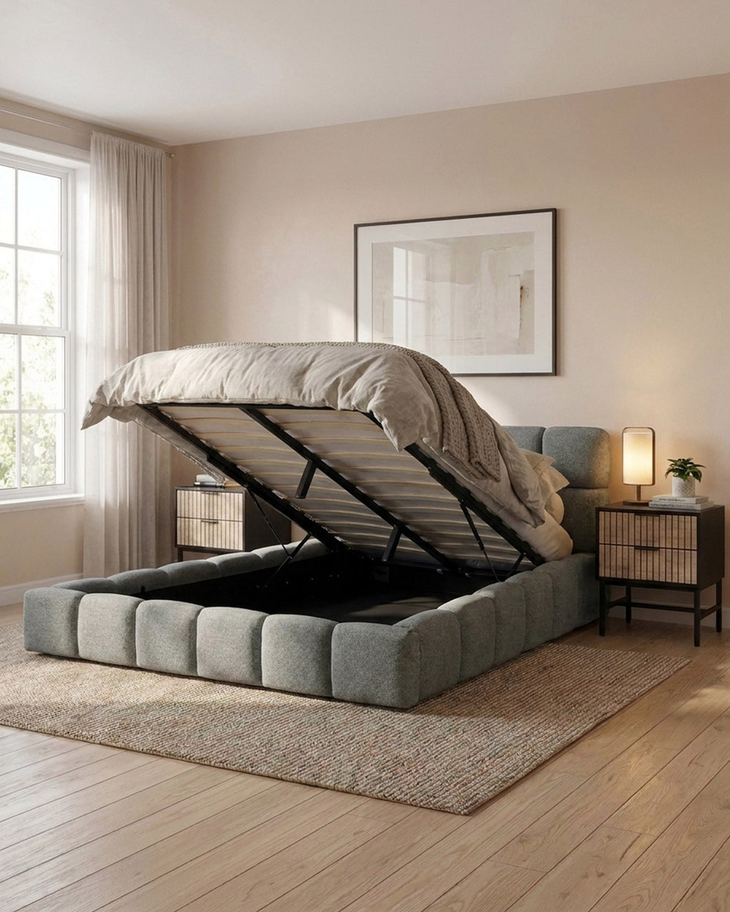 MANCHESTER Lift-Up Double Bed