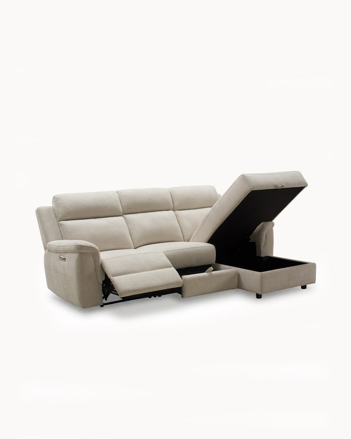 Sofá chaise longue CHRISTINA relax elétrico