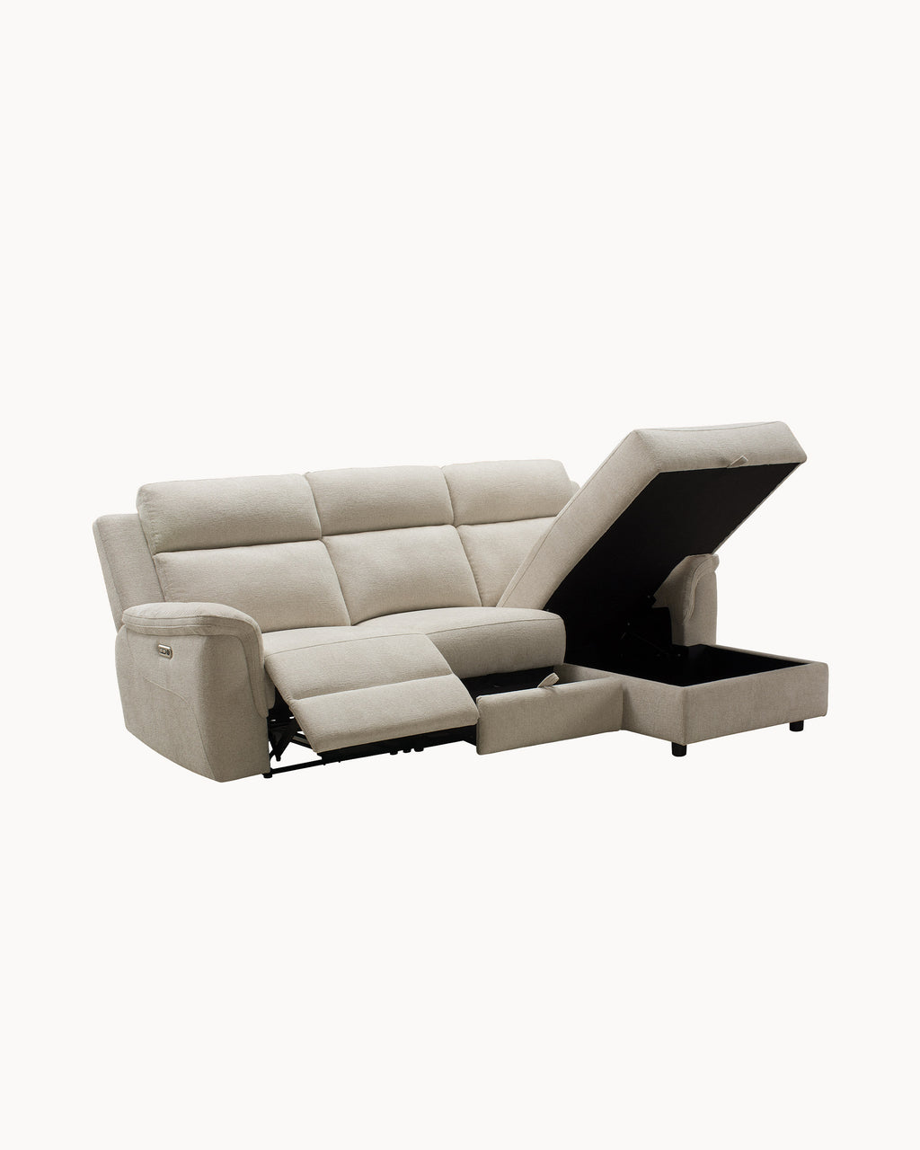 Sofá chaise longue CHRISTINA relax elétrico