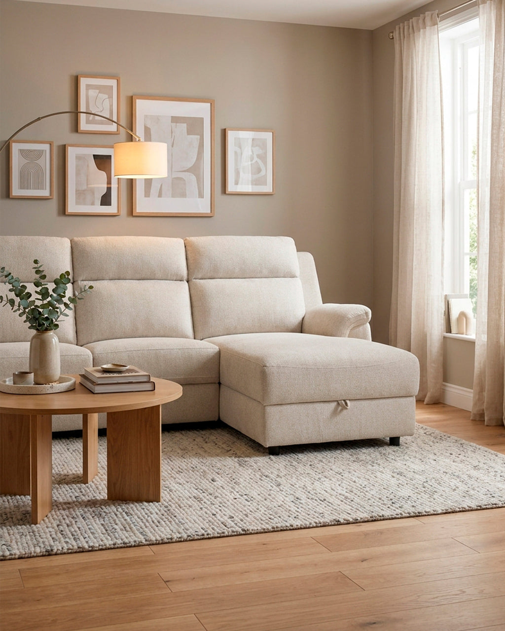 Sofá chaise longue CHRISTINA relax elétrico