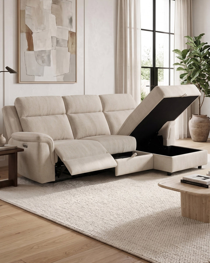 Sofá chaise longue CHRISTINA relax elétrico