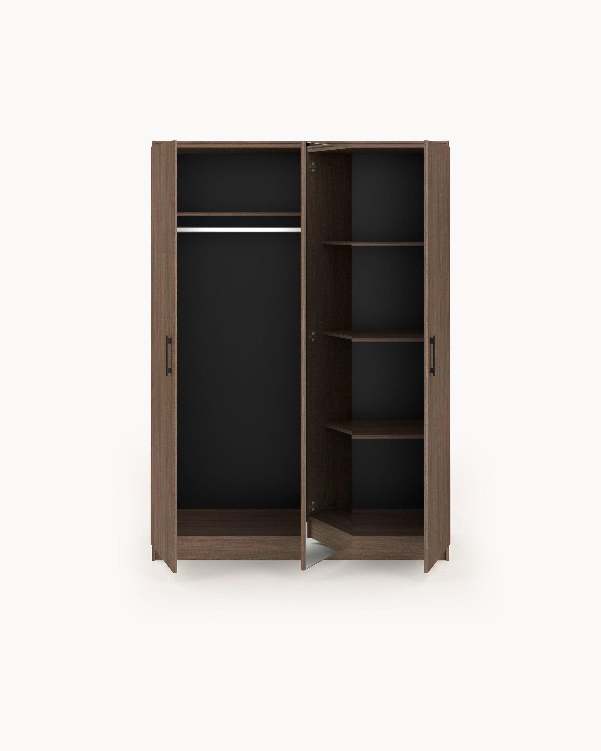 AZUKA wardrobe with mirror and 3 doors