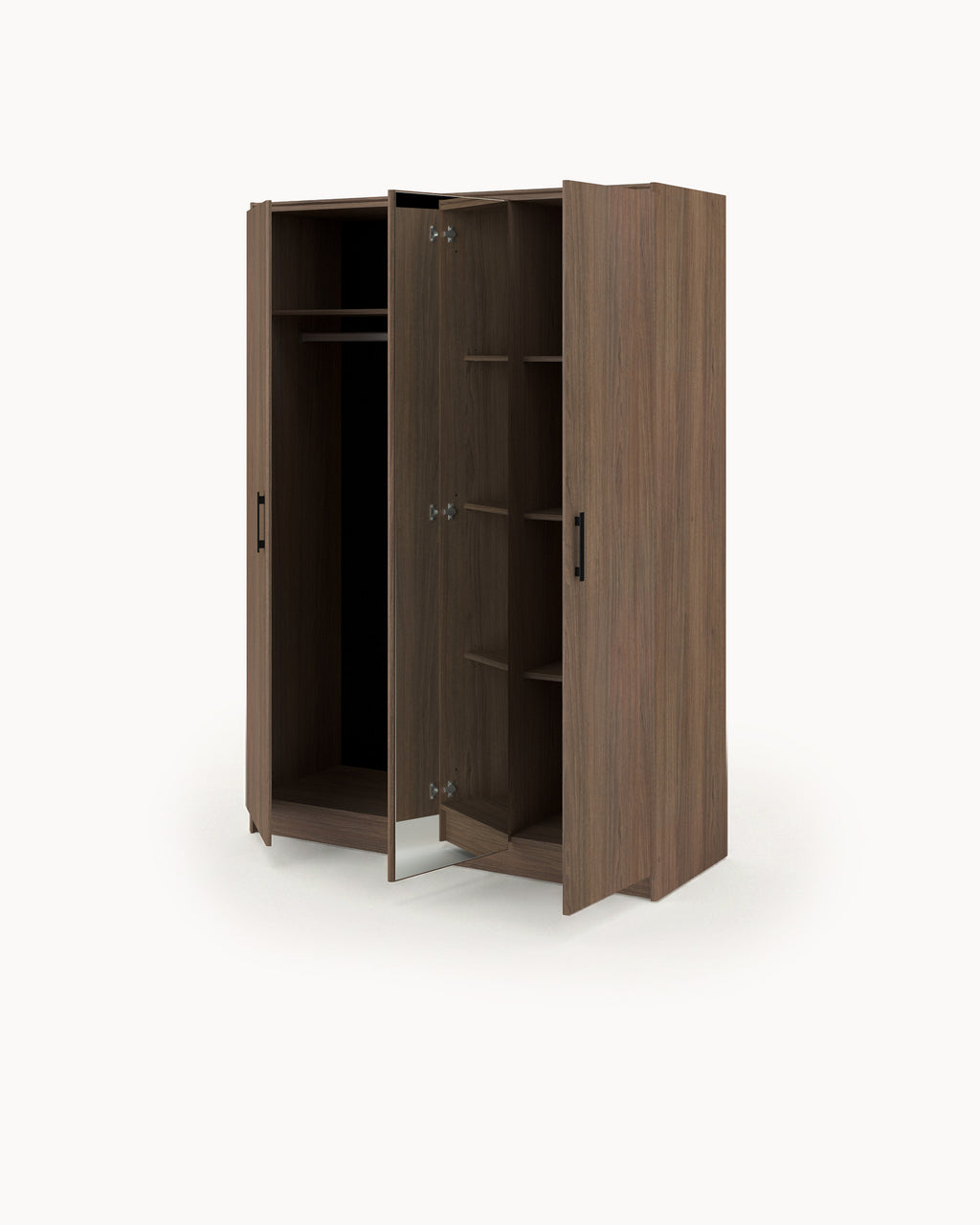 AZUKA wardrobe with mirror and 3 doors