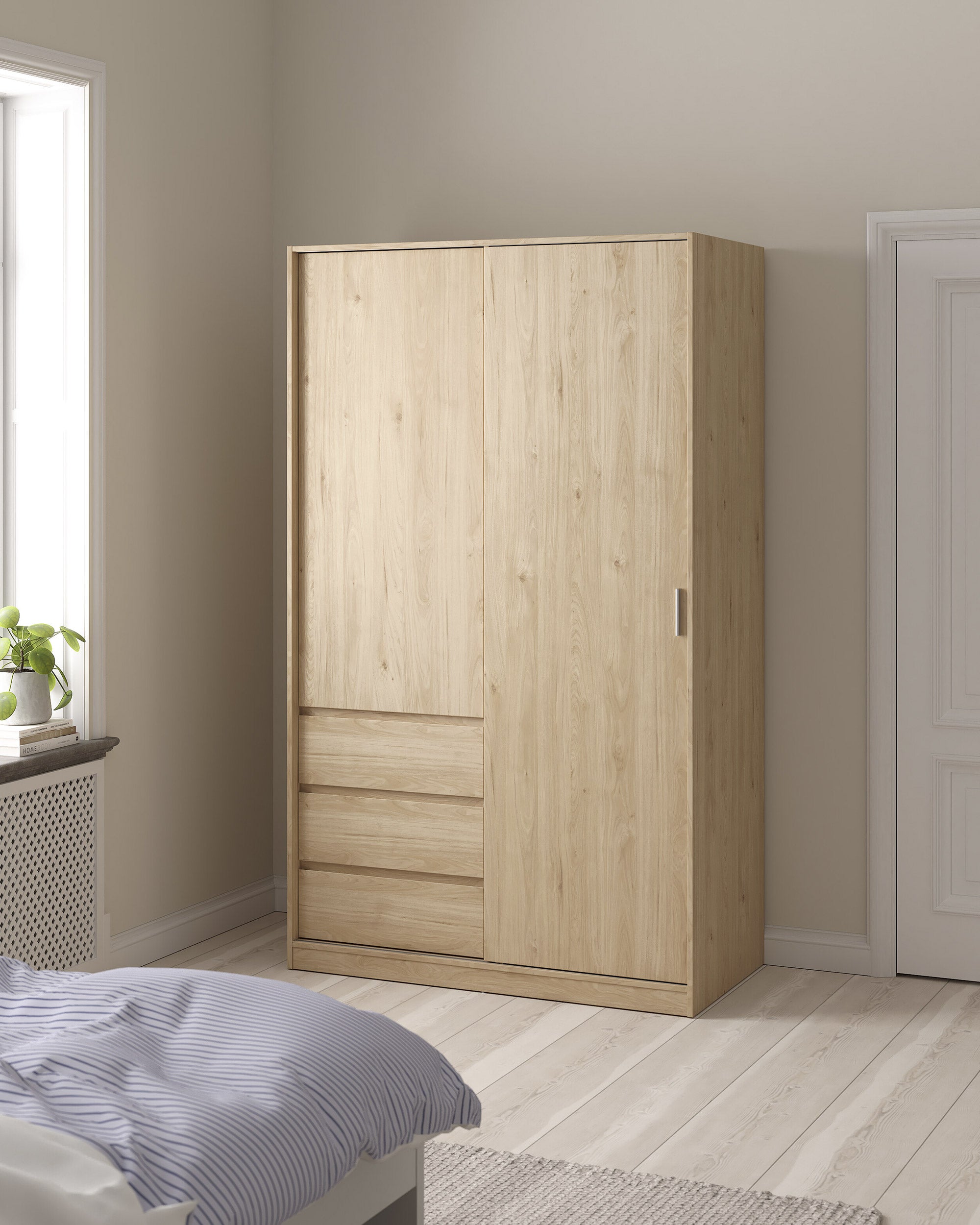 NEW MATRIX II Wardrobe with 2 doors and 3 drawers