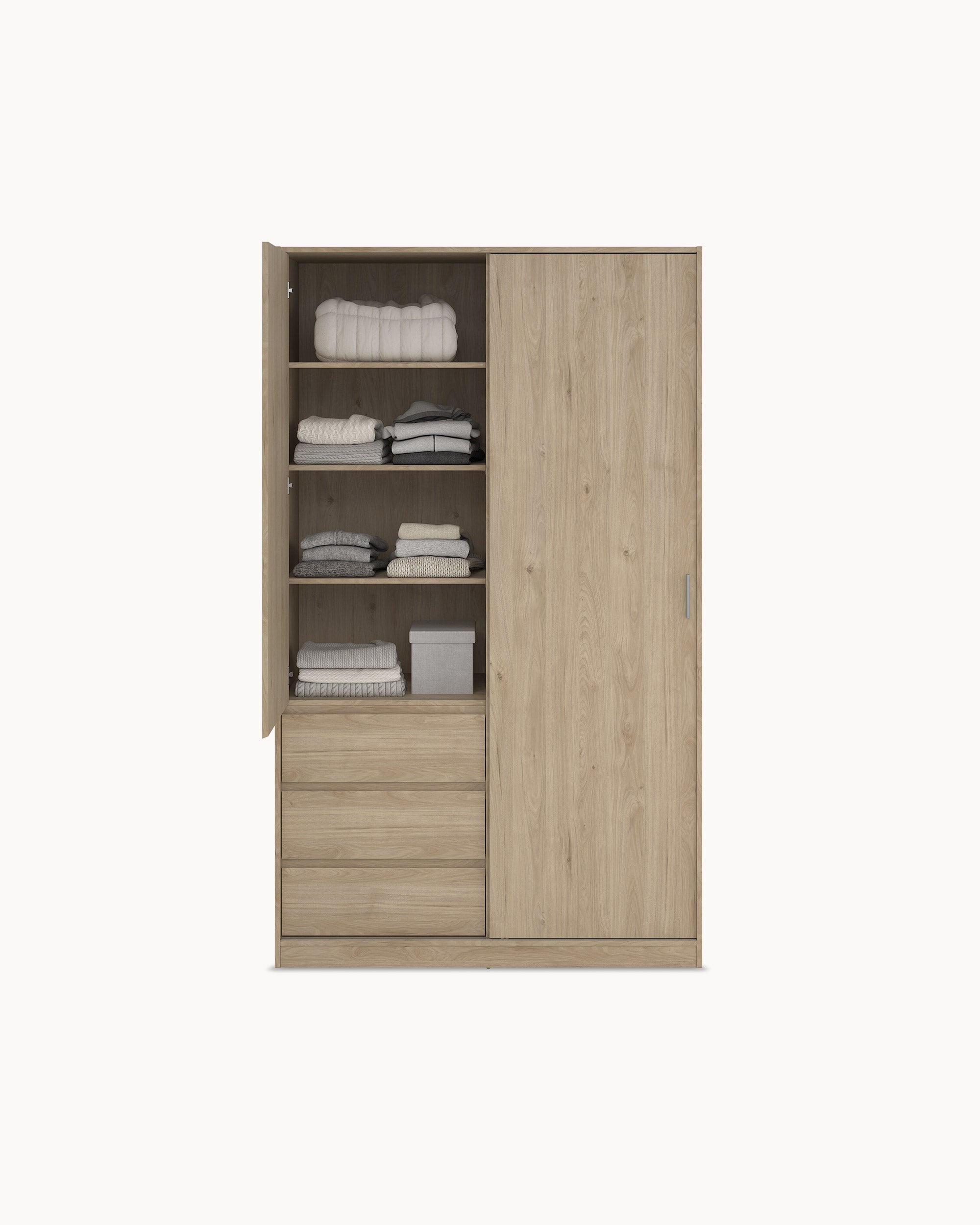 Roupeiro NEW MATRIX II com 2 portas e 3 gavetas