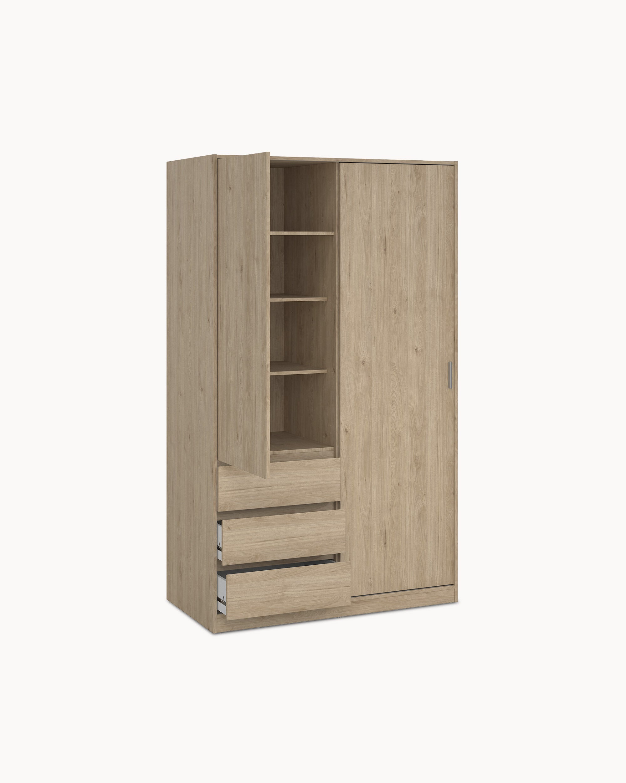 Roupeiro NEW MATRIX II com 2 portas e 3 gavetas