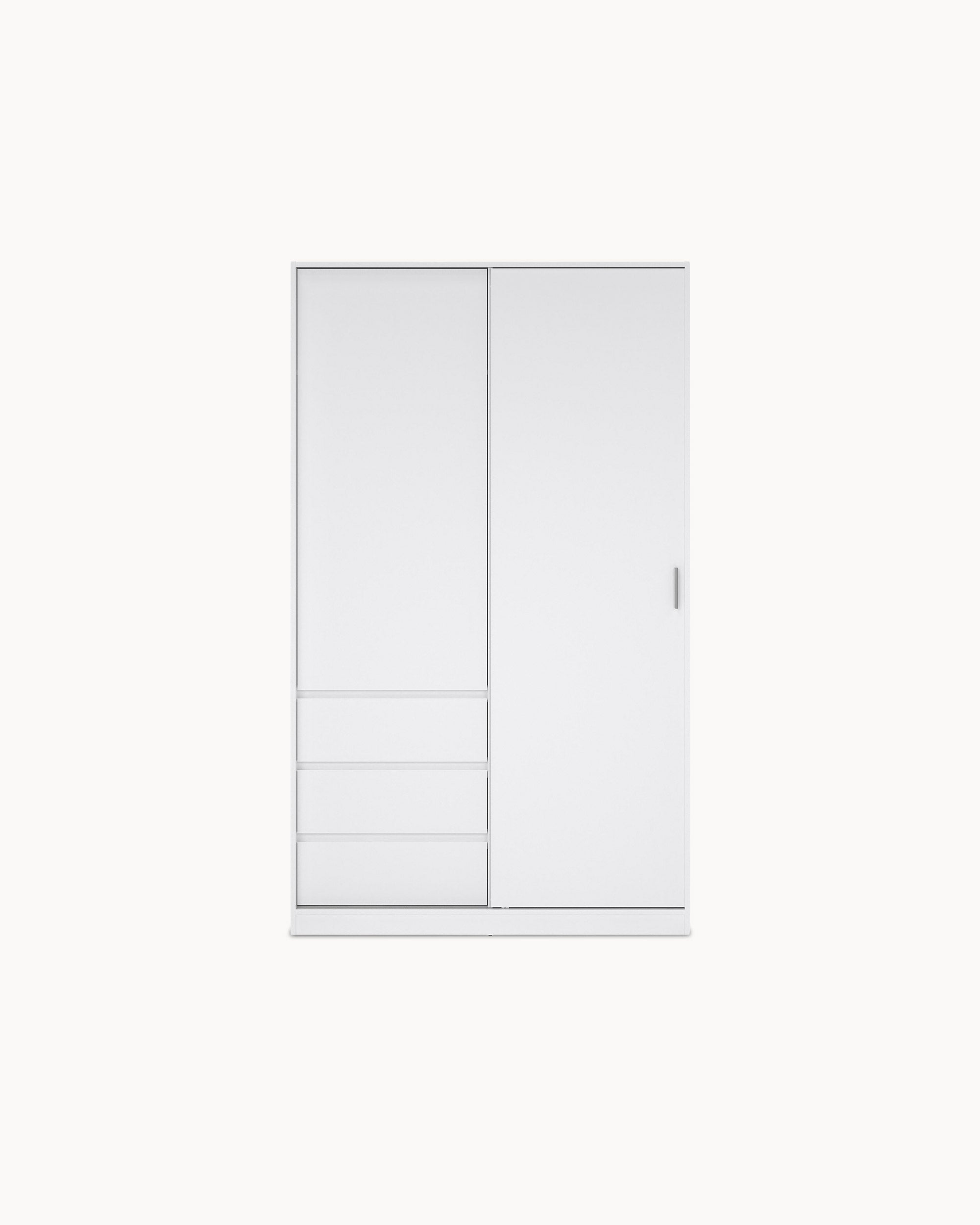 NEW MATRIX SHINY Wardrobe with 2 doors and 3 drawers