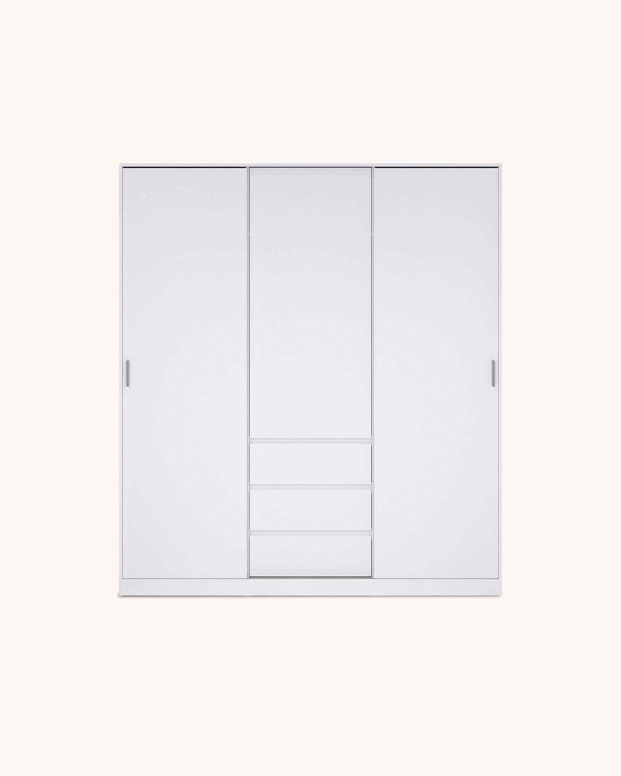 NEW MATRIX SHINY Wardrobe with 3 doors and 3 drawers