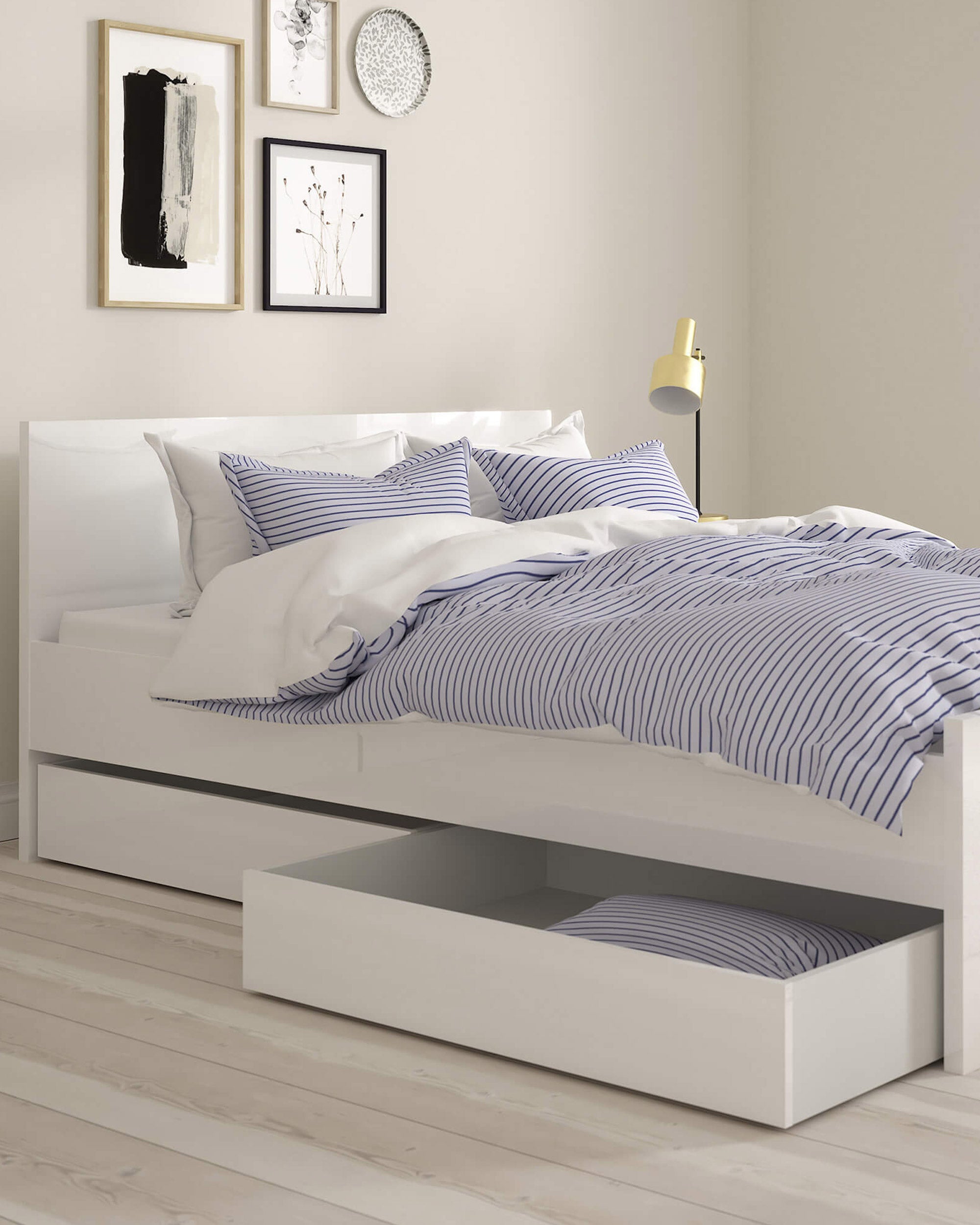 Set of 2 drawers for single bed NEW MATRIX SHINY