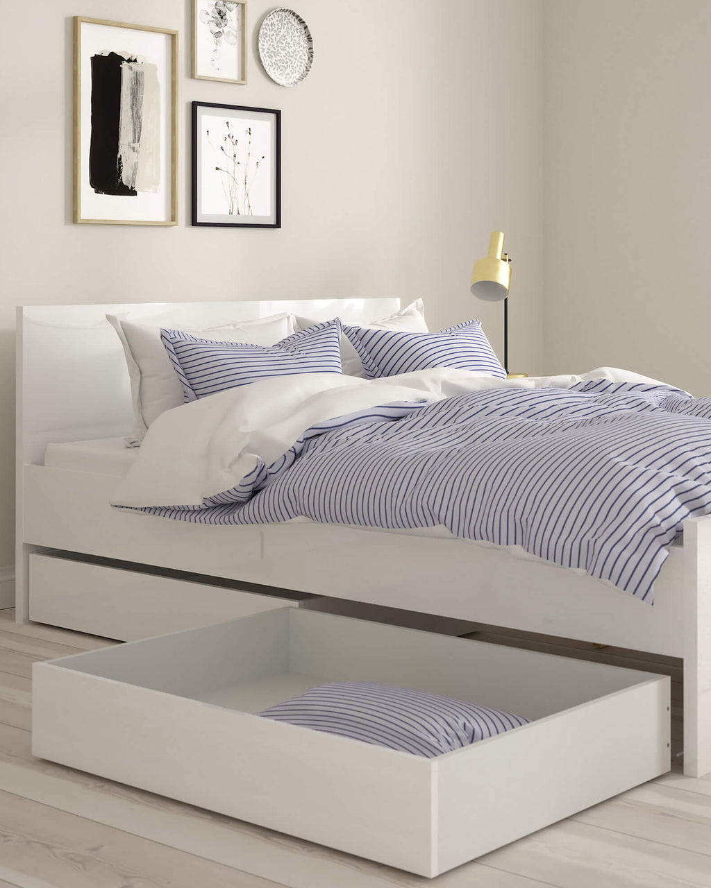Set of 2 drawers for single bed NEW MATRIX SHINY