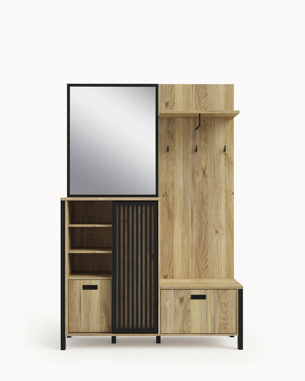 ATRIA entrance cabinet with mirror and 3 doors