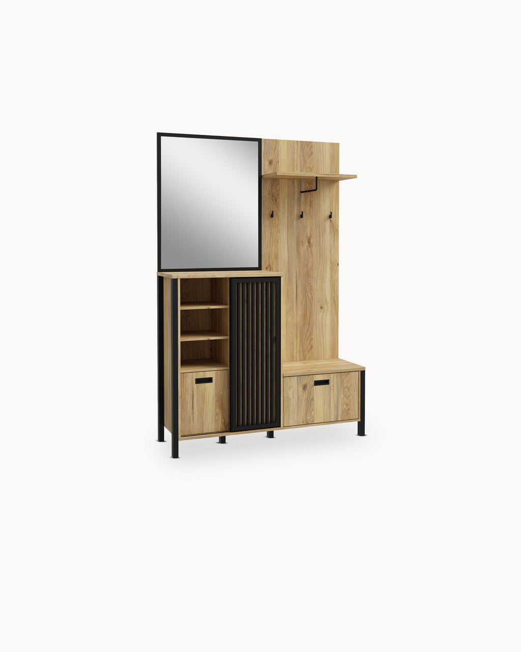 Mueble recibidor ATRIA con espejo y 3 puertas