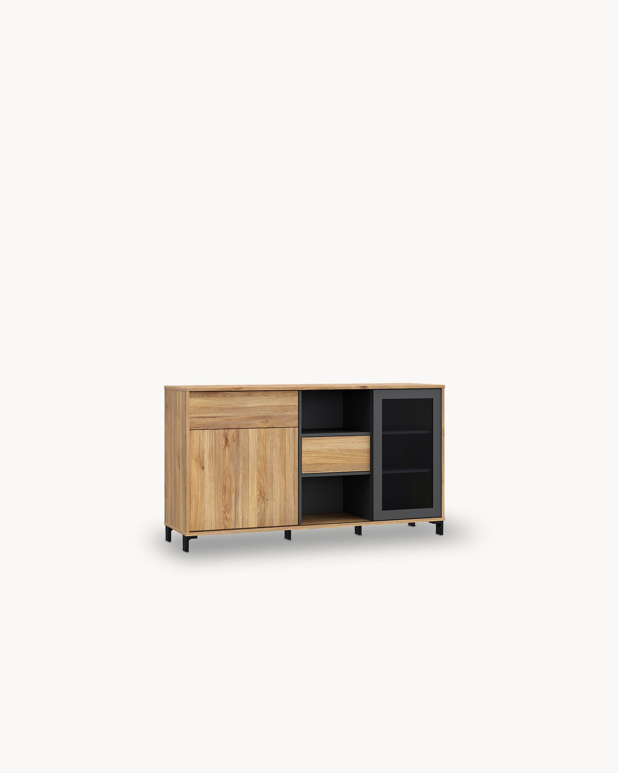 Aparador NERO com 2 portas e 2 gavetas