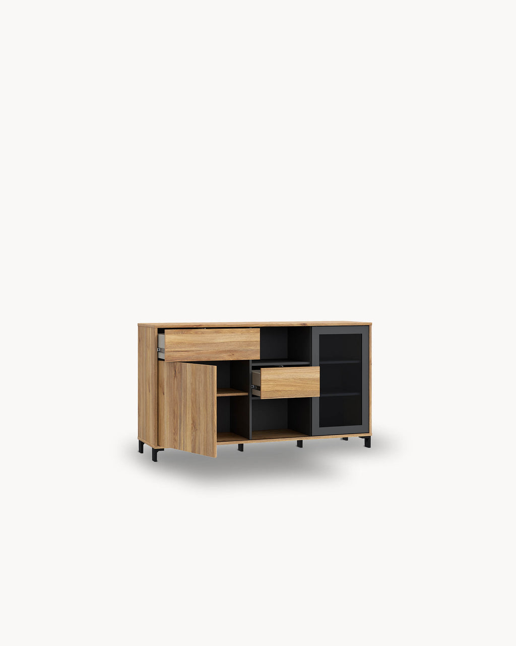Aparador NERO com 2 portas e 2 gavetas